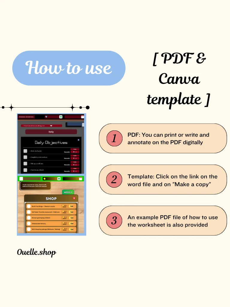 Mobile - Game themed Task Checklist (PDF & Template) product image (6)