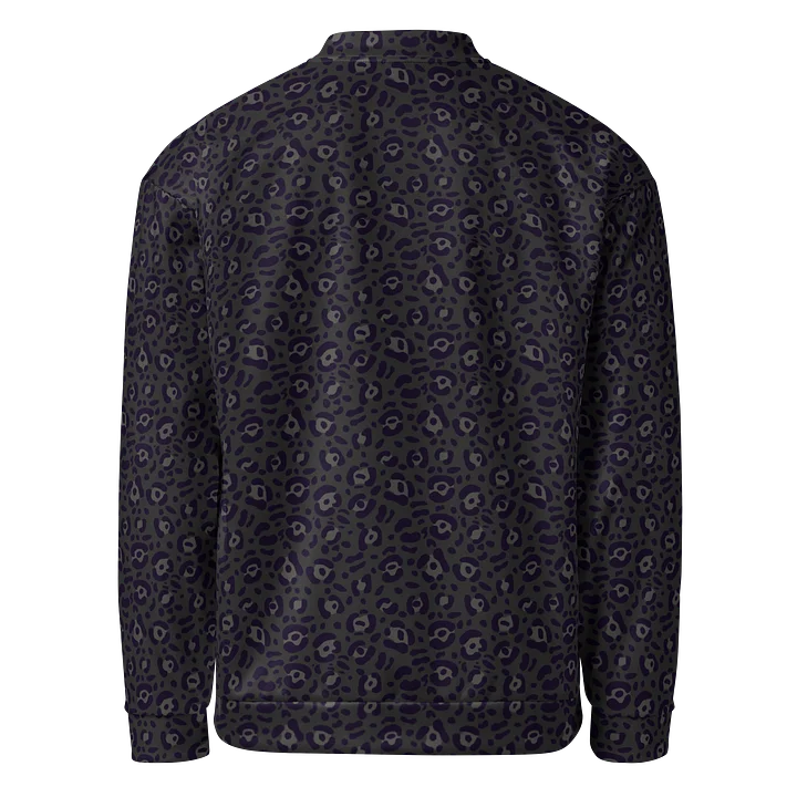 Comfortable Bomber Jacket with Bold Black Leopard Print product image (2)
