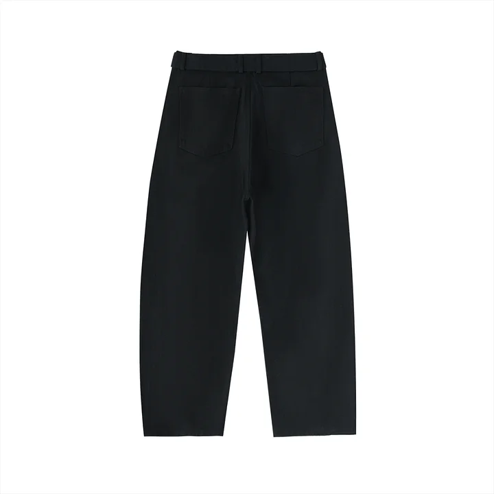 Twisted-Seam Belted Curved-Blade Pants product image (2)