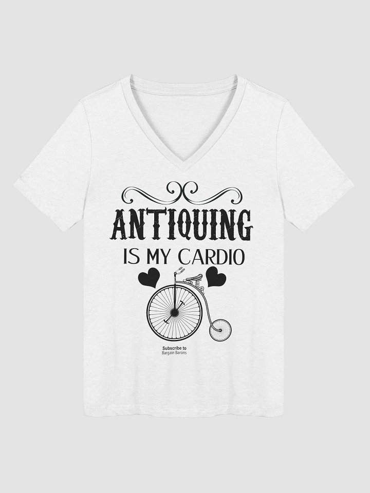 ANTIQUING IS MY CARDIO (Ladies' V-Neck) product image (1)