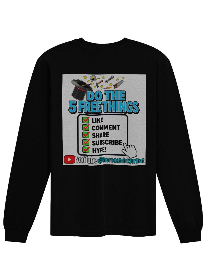 Do The 5 Free Things Long Sleeve Tee | There's A Trick For That product image (5)