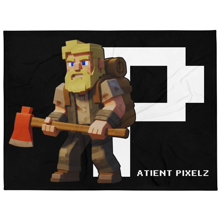 Patient PixelZ P Logo Throw Blanket product image (1)