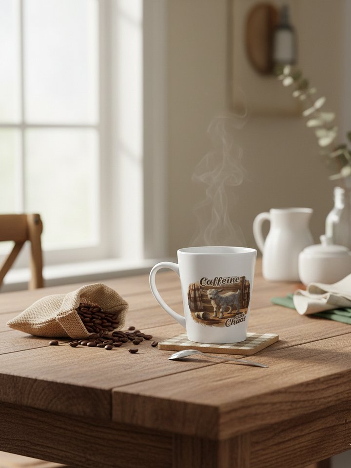 Caffeine and Chaos Latte Mug product image (1)