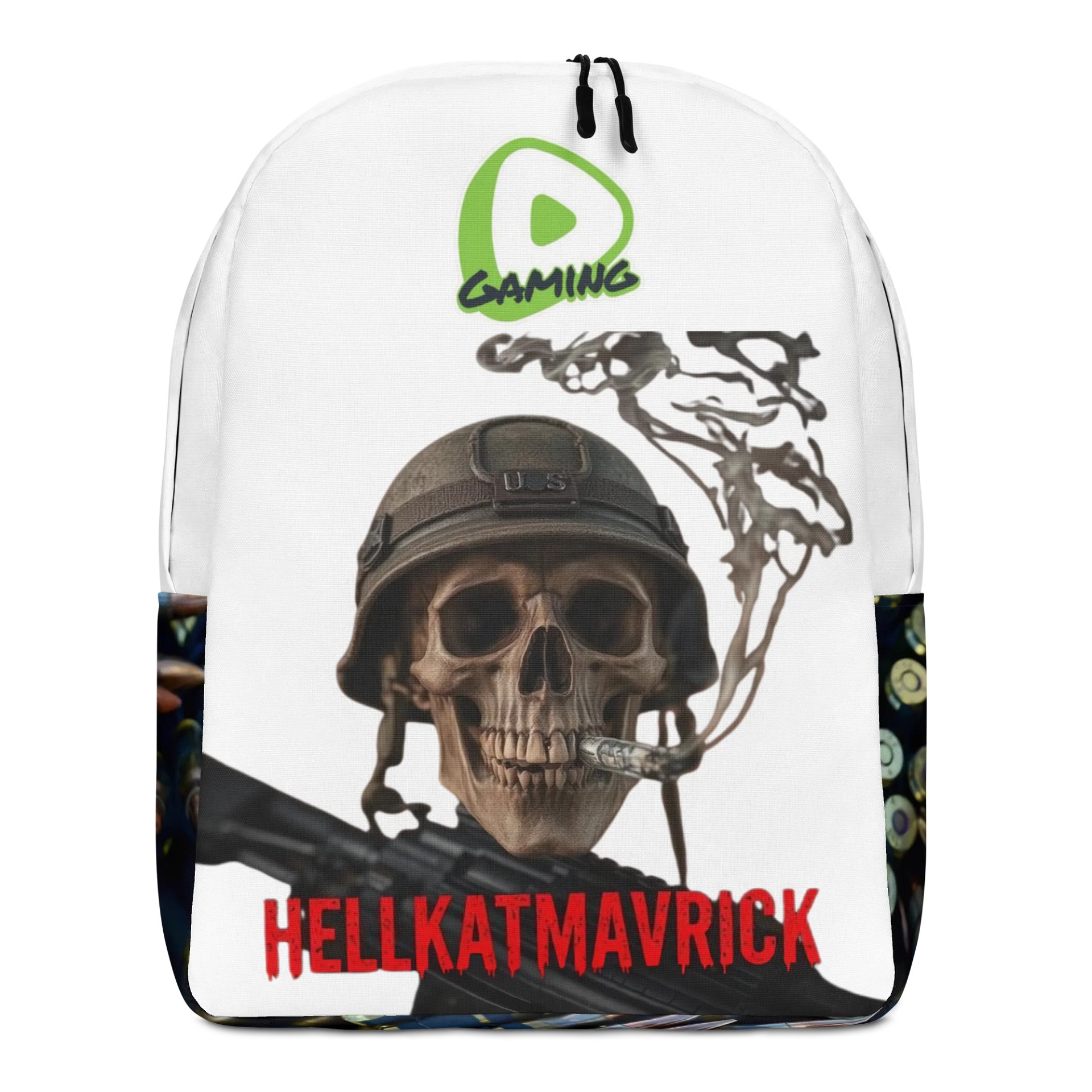 HKM RUMBLE GAMING Hellfire Skull All-Over Backpack product image (1)