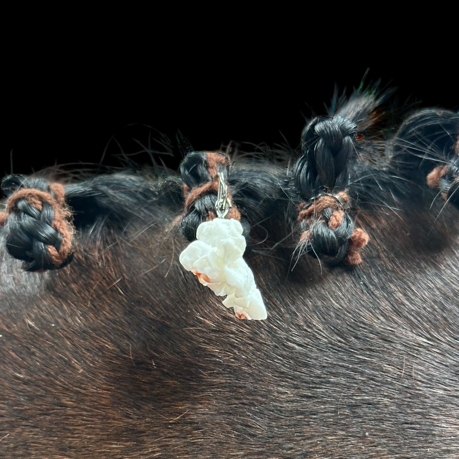 Popcorn Whinny Winners Braid and Bridle Charms for Horses | Little Shop of Ponies product image (1)