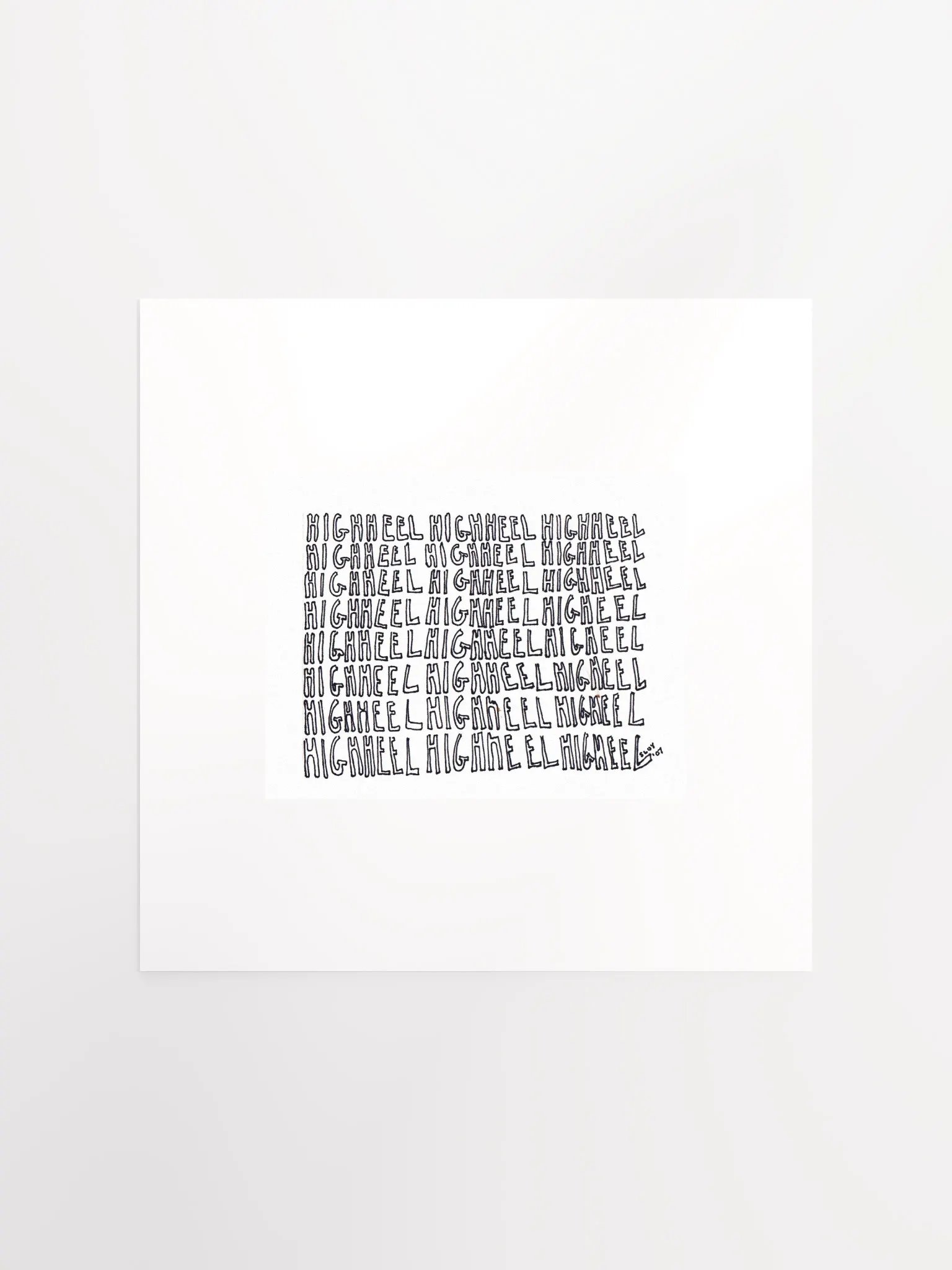 HIGHHEEL panel card print product image (2)