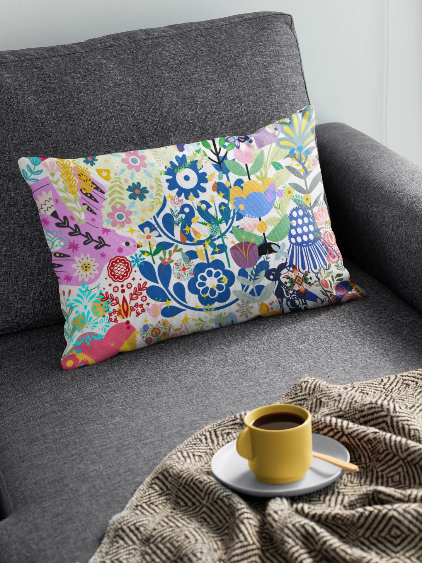 Whimsical Mosaic Dreams Premium Pillow product image (1)
