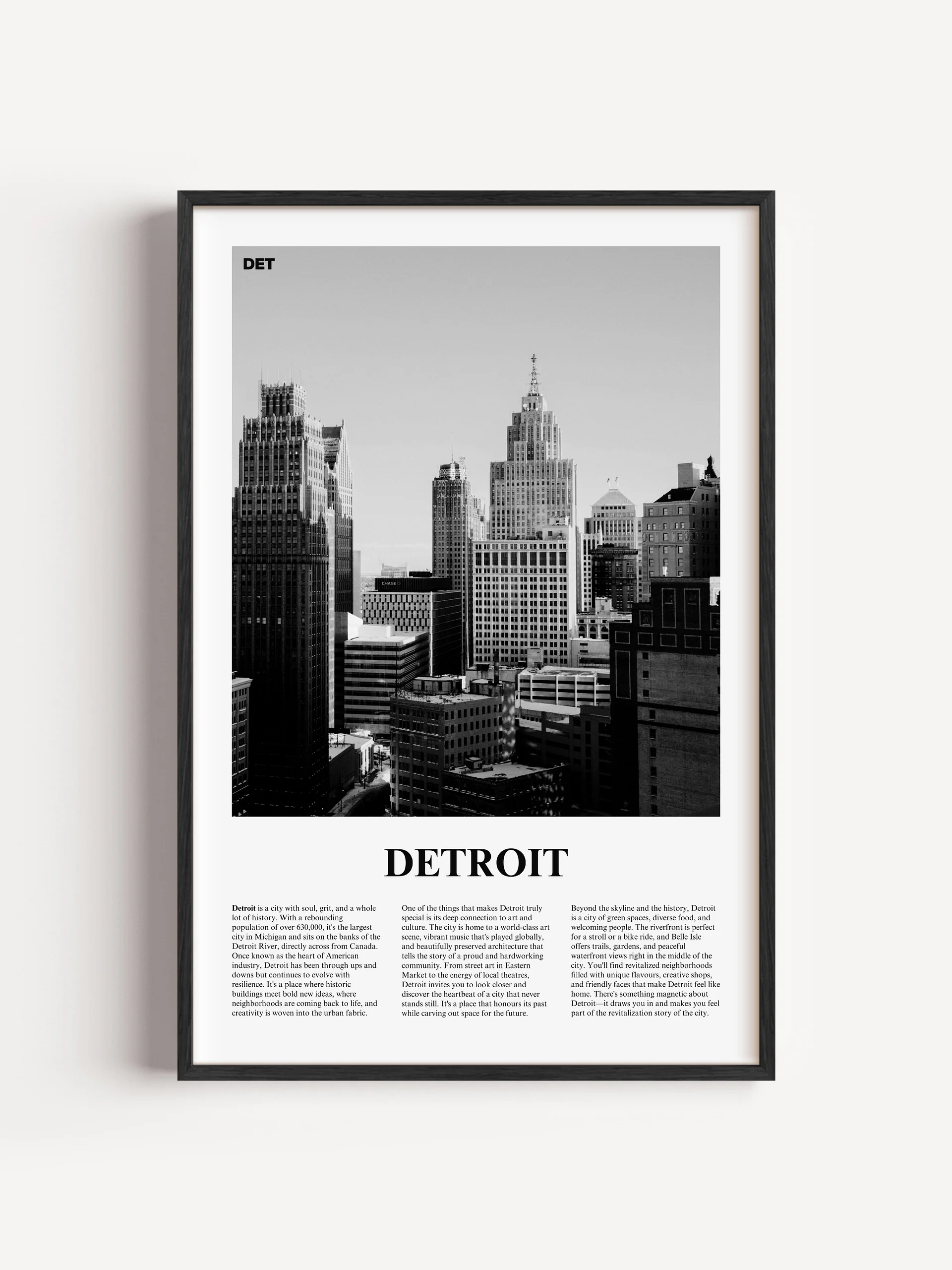 Detroit 02 Newspaper Poster | Framed product image (17)