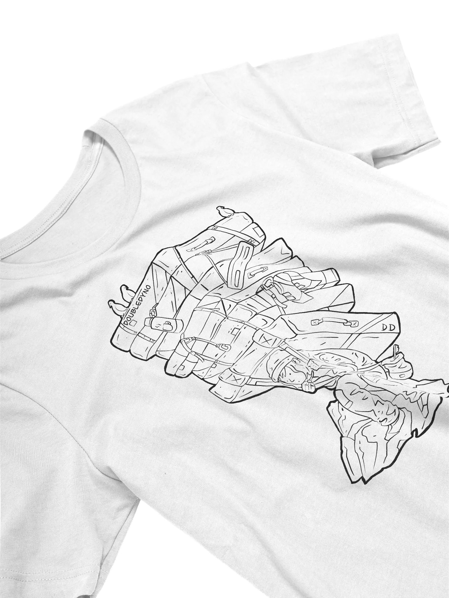 Crash pad tower T-shirt product image (2)