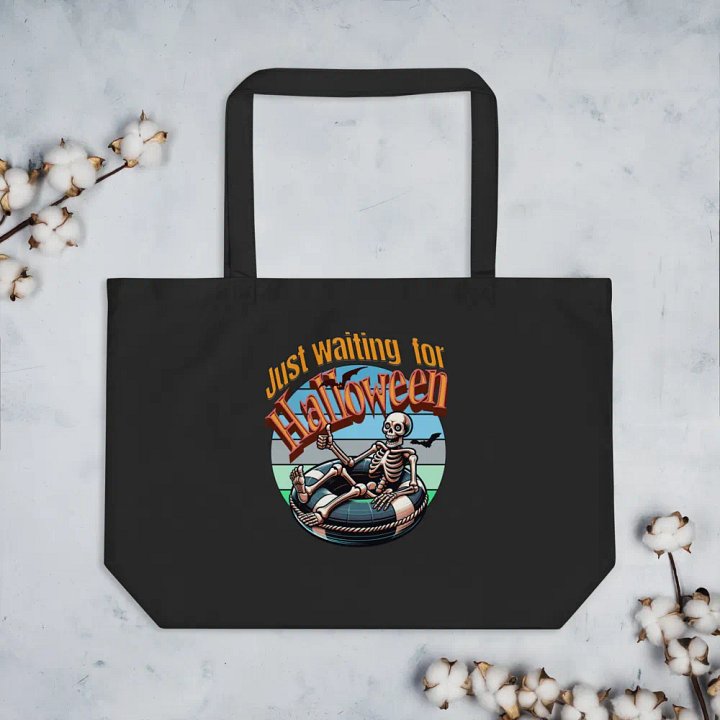 Just Waiting For Halloween Organic Cotton Tote product image (2)