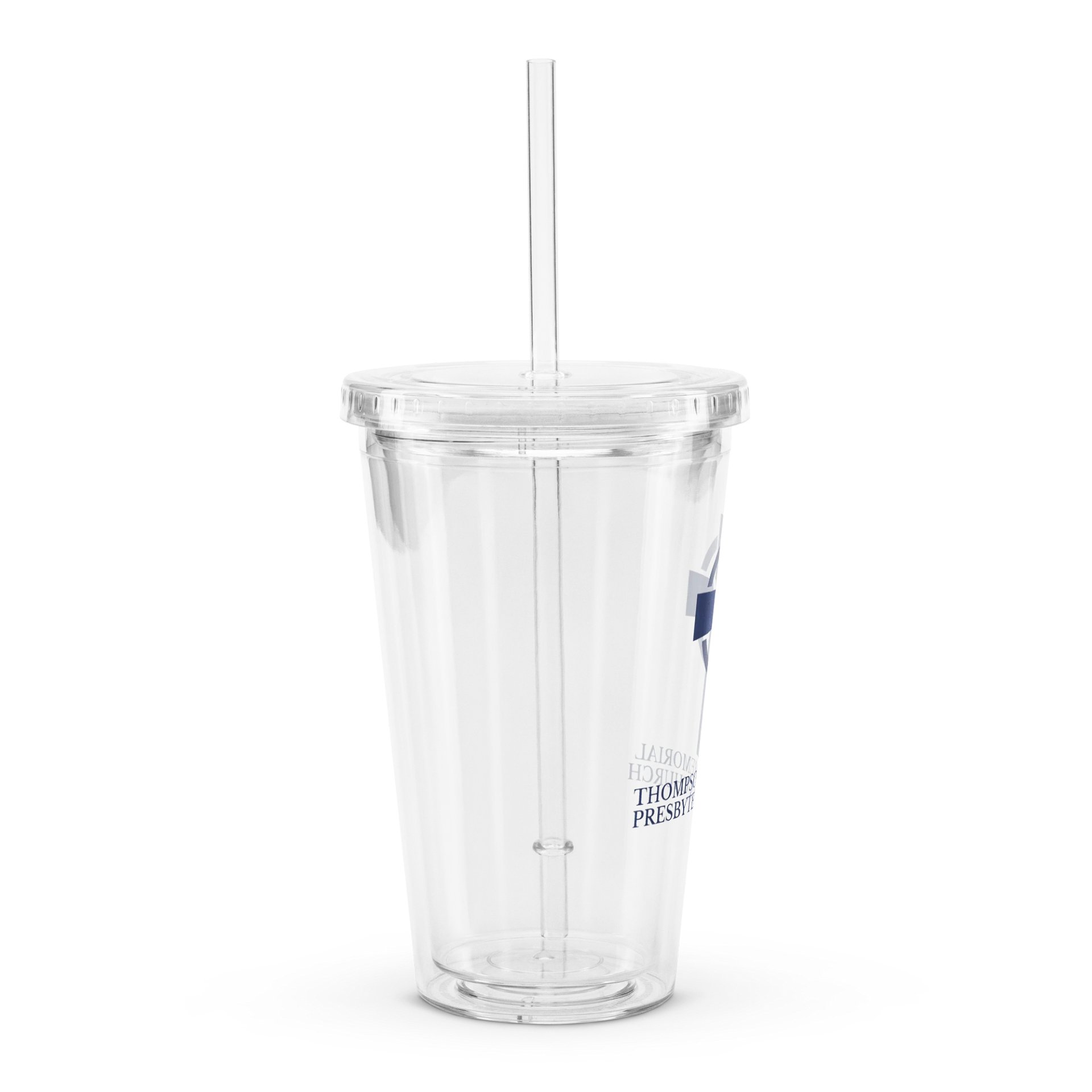 Traditional TMPC Logo: Clear Tumbler with Straw product image (3)