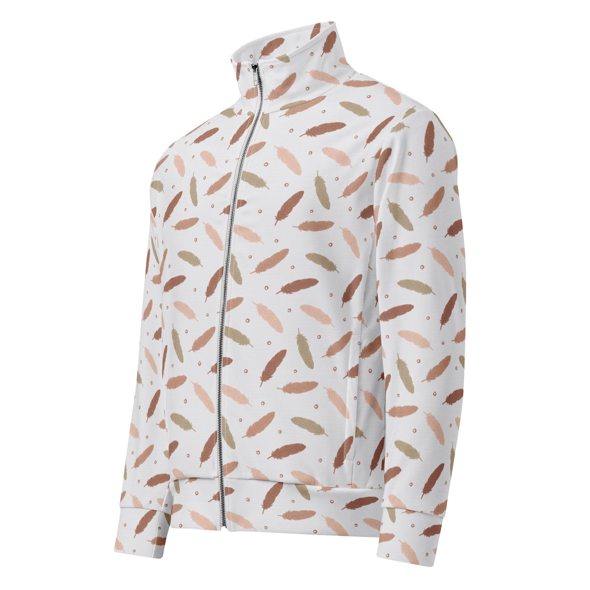Mocha Mousse Feathers Recycled Track Jacket product image (1)
