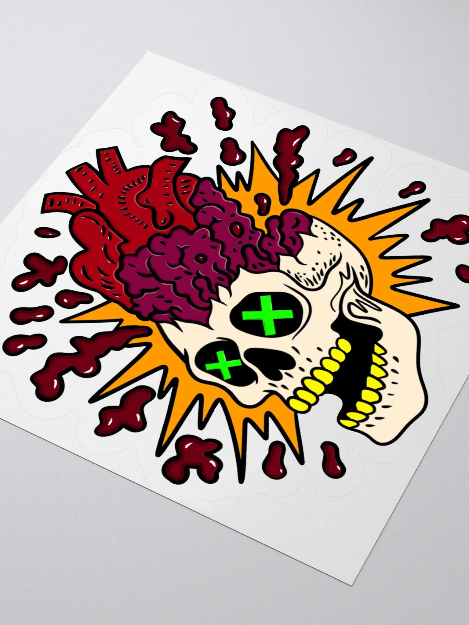 Cross My Heart Kiss Cut Stickers product image (3)