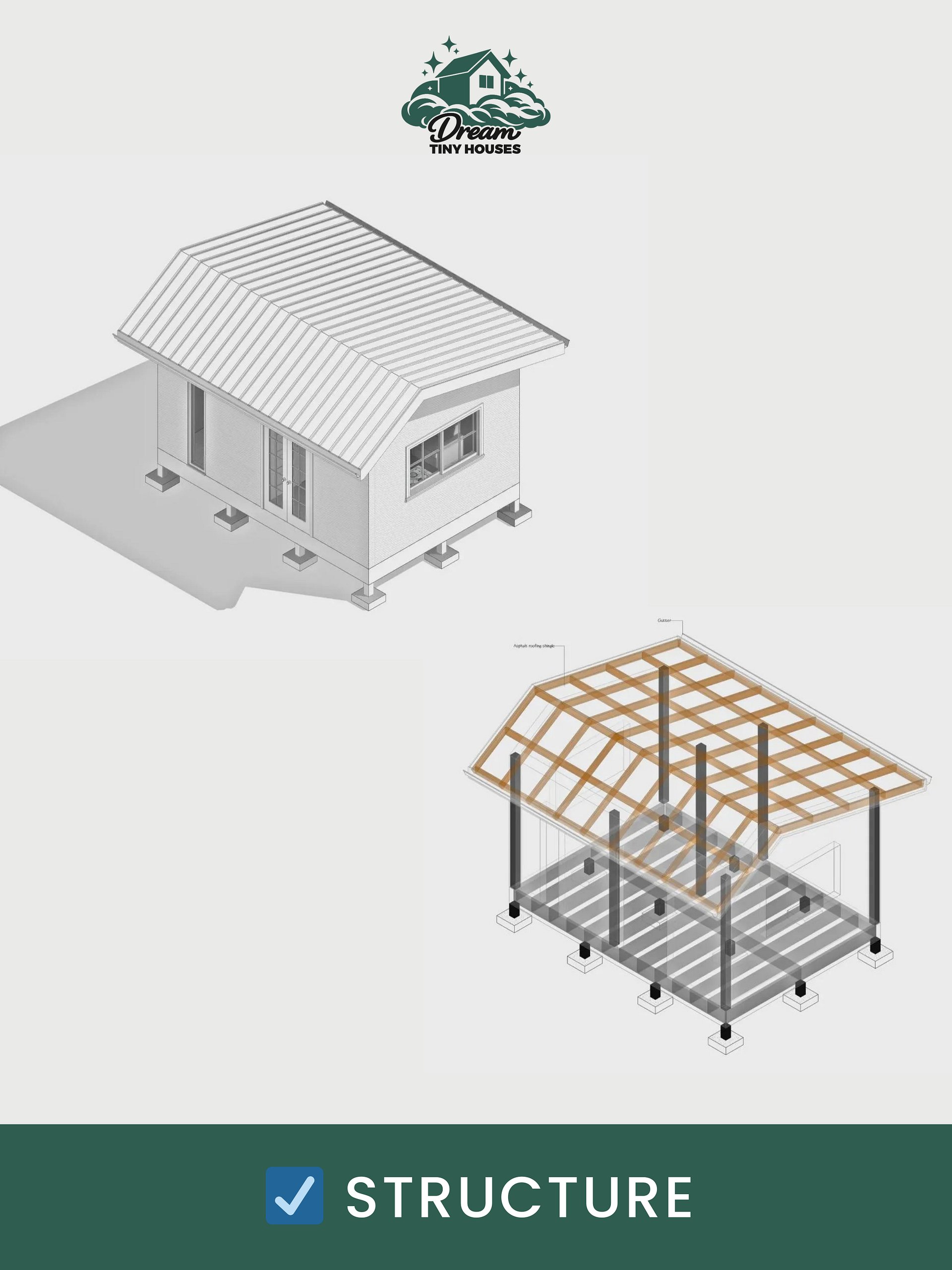 The Shelter Tiny House Blueprint Set (CAD File + Materials List) product image (7)