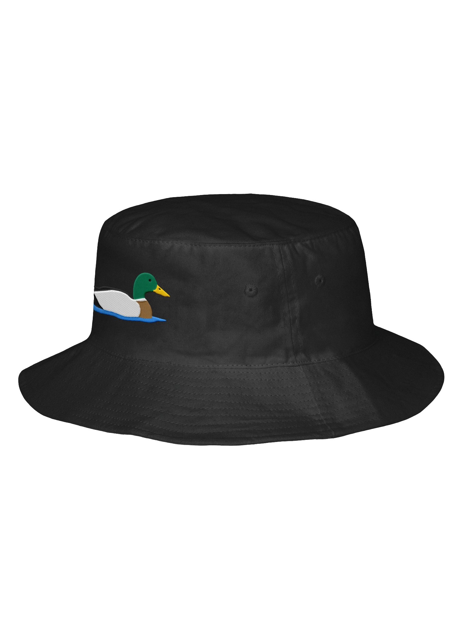 Mallard Duck Embroidered Bucket Hat | Waterfowl Bird Sun Hat | Birdwatching Bucket Cap product image (2)