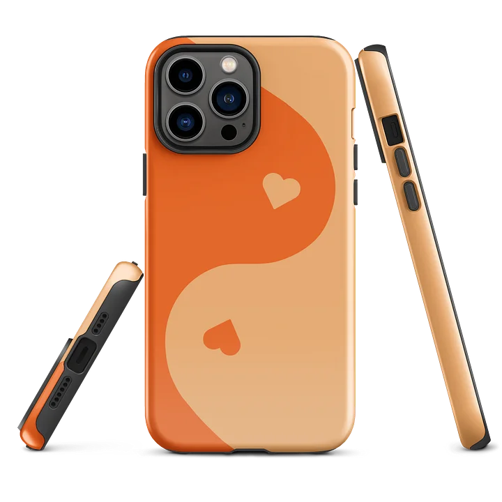 Orange Soda Yin Yang Heart iPhone Case product image (2)