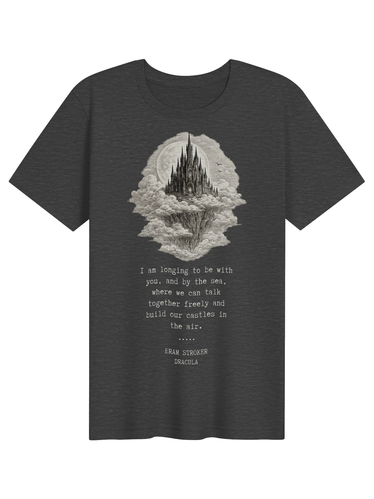 Dracula Quote Shirt, Bram Stoker Literary Tee, Gothic Castle Classic Horror Graphic product image (2)