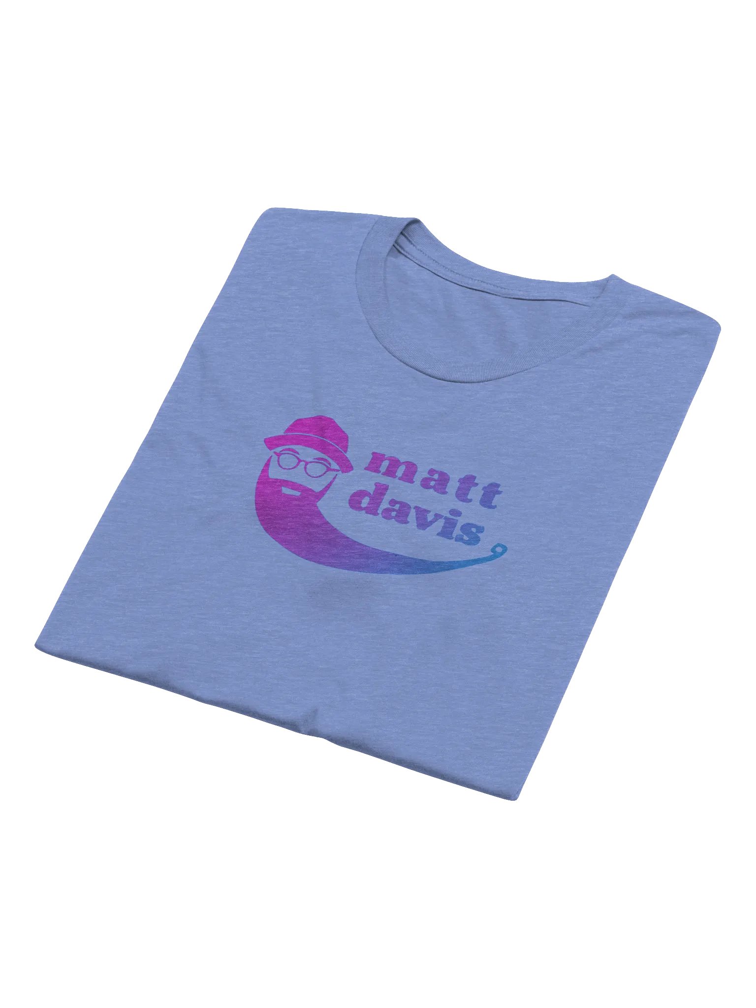Matt Davis Beard Face Pink and Blue Logo Tee product image (31)