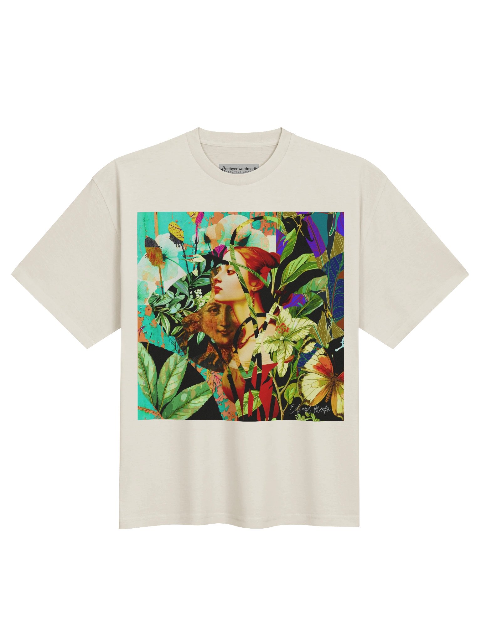 'Secret Garden of the Muse' by Edward Martin Oversized Tee product image (1)