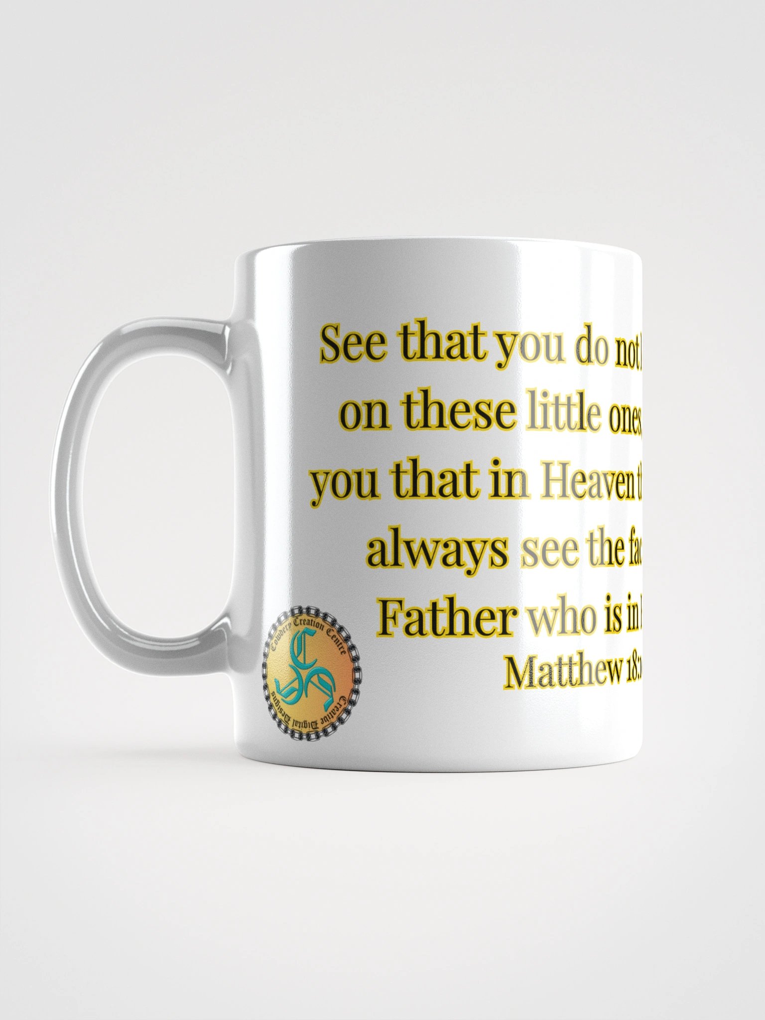 Angels Watch Over Them (Female) Glossy White Mug product image (1)