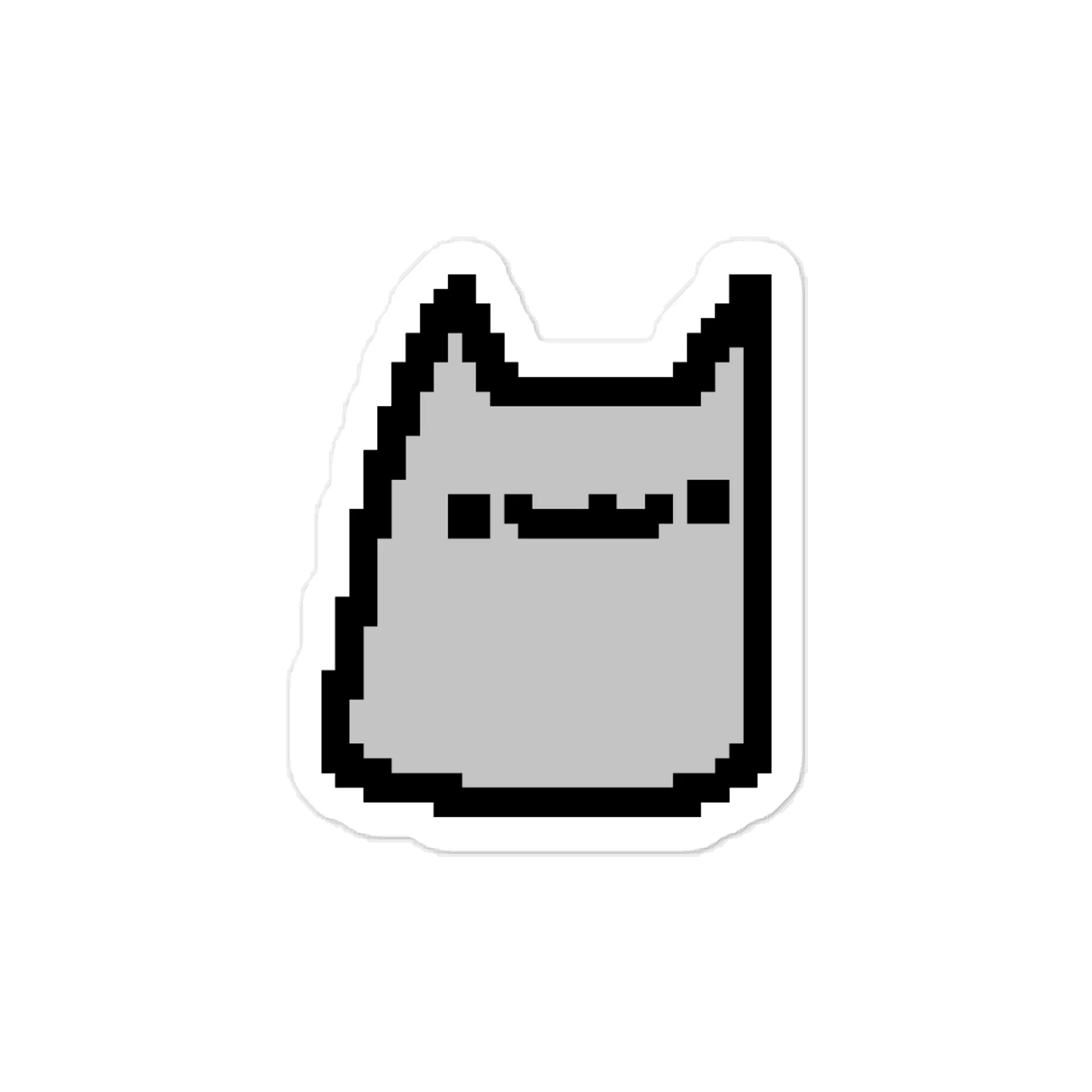 Grey Cat Sticker (Kiss-Cut) product image (1)