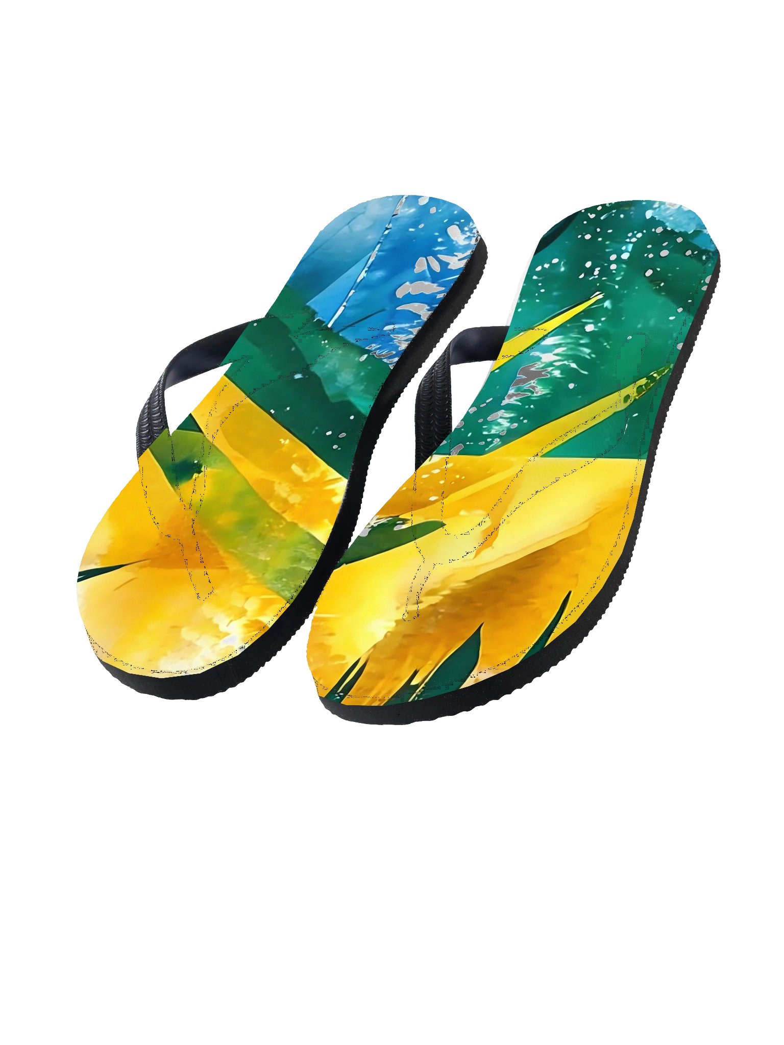 SVG Vintage Sport Diplomat Print - Caribbean Apples | Toe Post Style Flip-Flops product image (1)