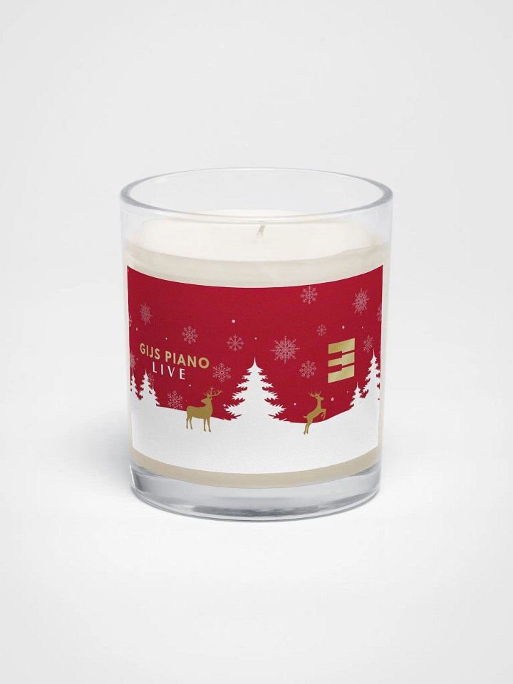 Winter Wonderland - Soy Wax Candle In A Clear Glass Jar (Gijs Piano LIVE) product image (1)