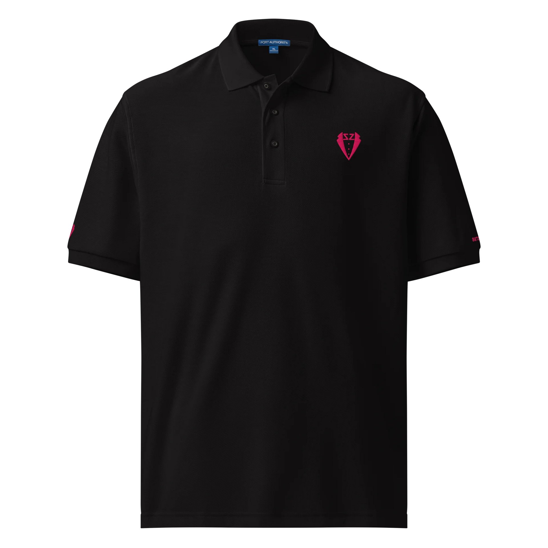 Setzera Embroidered Polo Shirt (Flamingo Thread) product image (1)