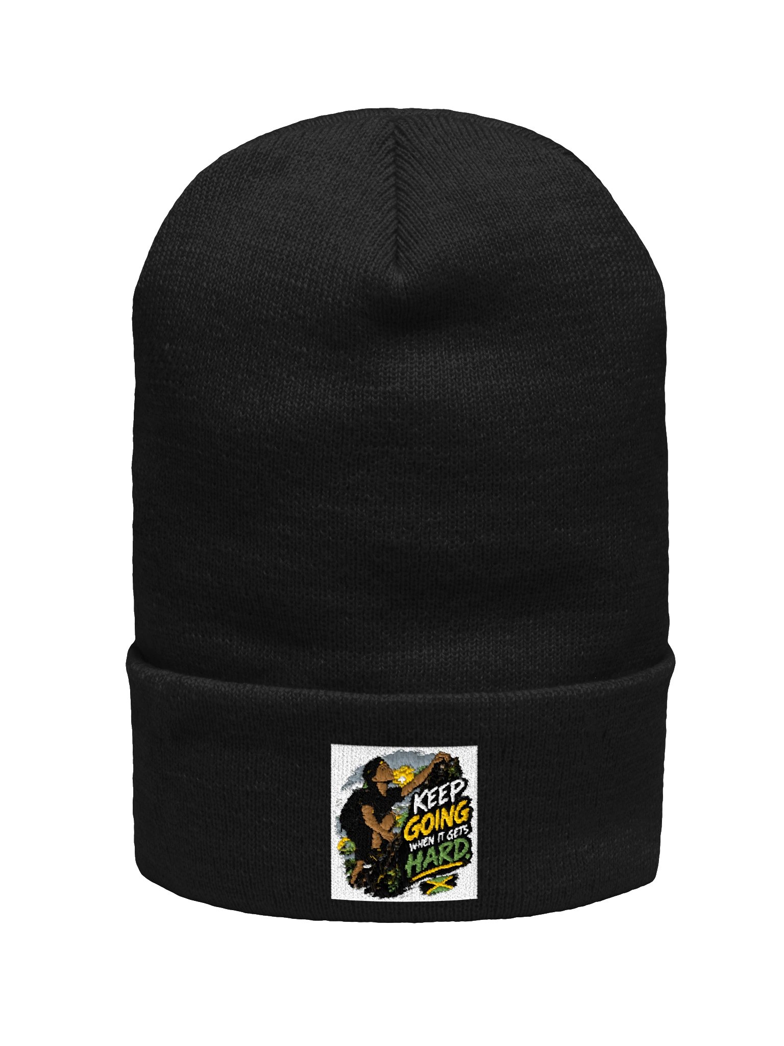 Keep Going Rock Climbing Motivational Beanie product image (1)