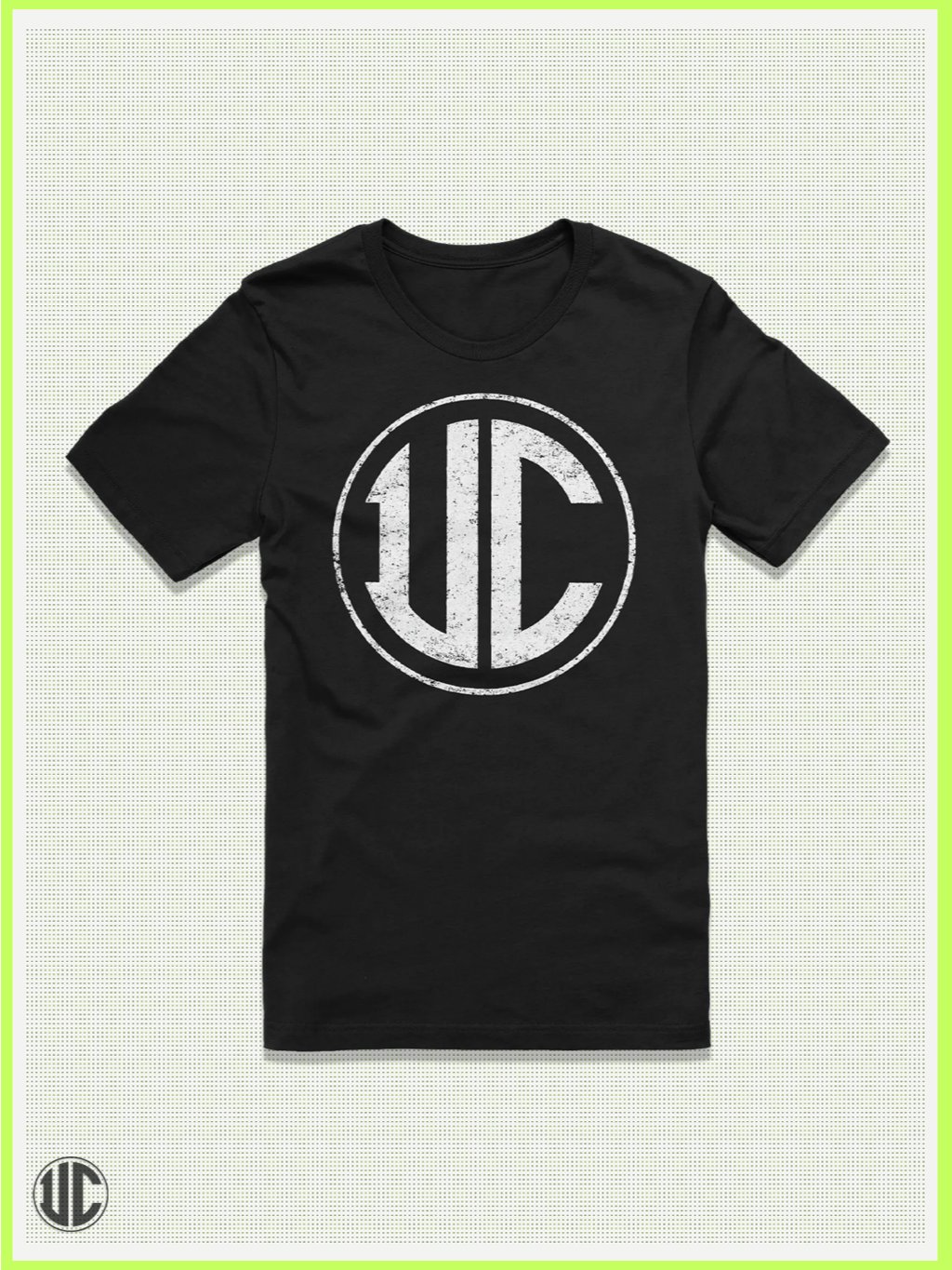 UnkoCon Distressed White Logo T-Shirt – Classic UC Street Mark product image (1)