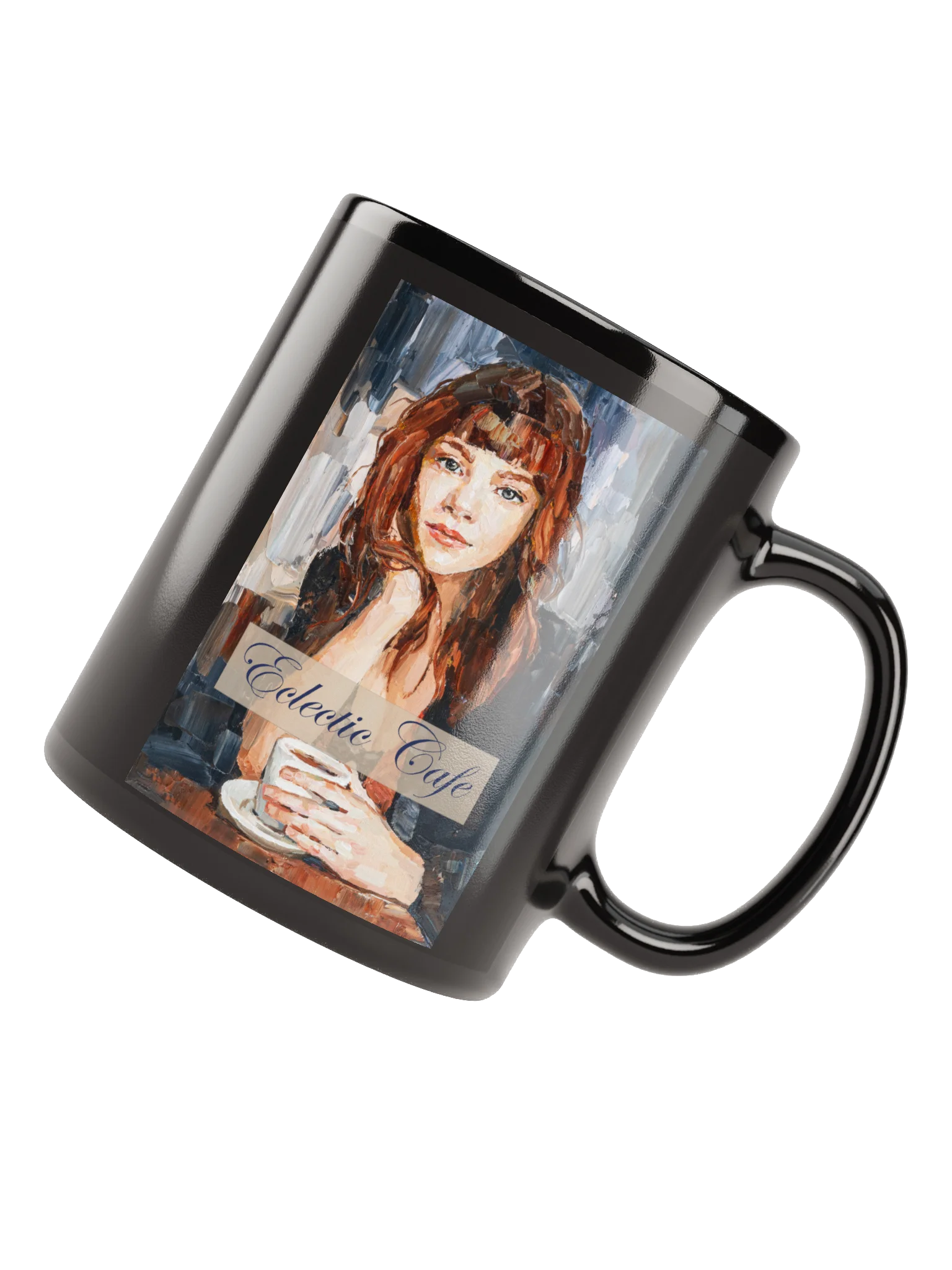 Eclectic Cafe Black Glossy Mug product image (8)