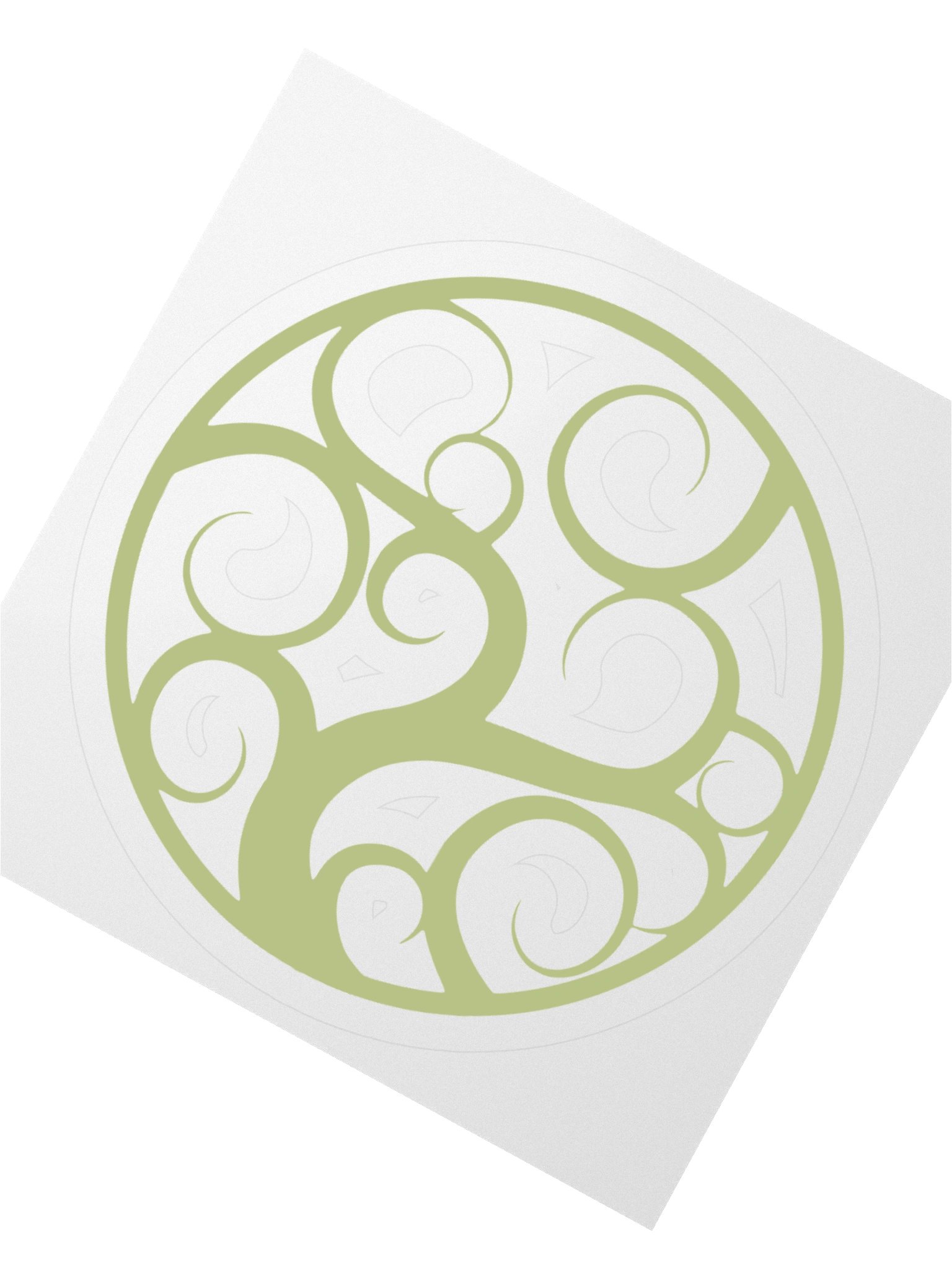 Swirly Tree Logo Sticker product image (2)