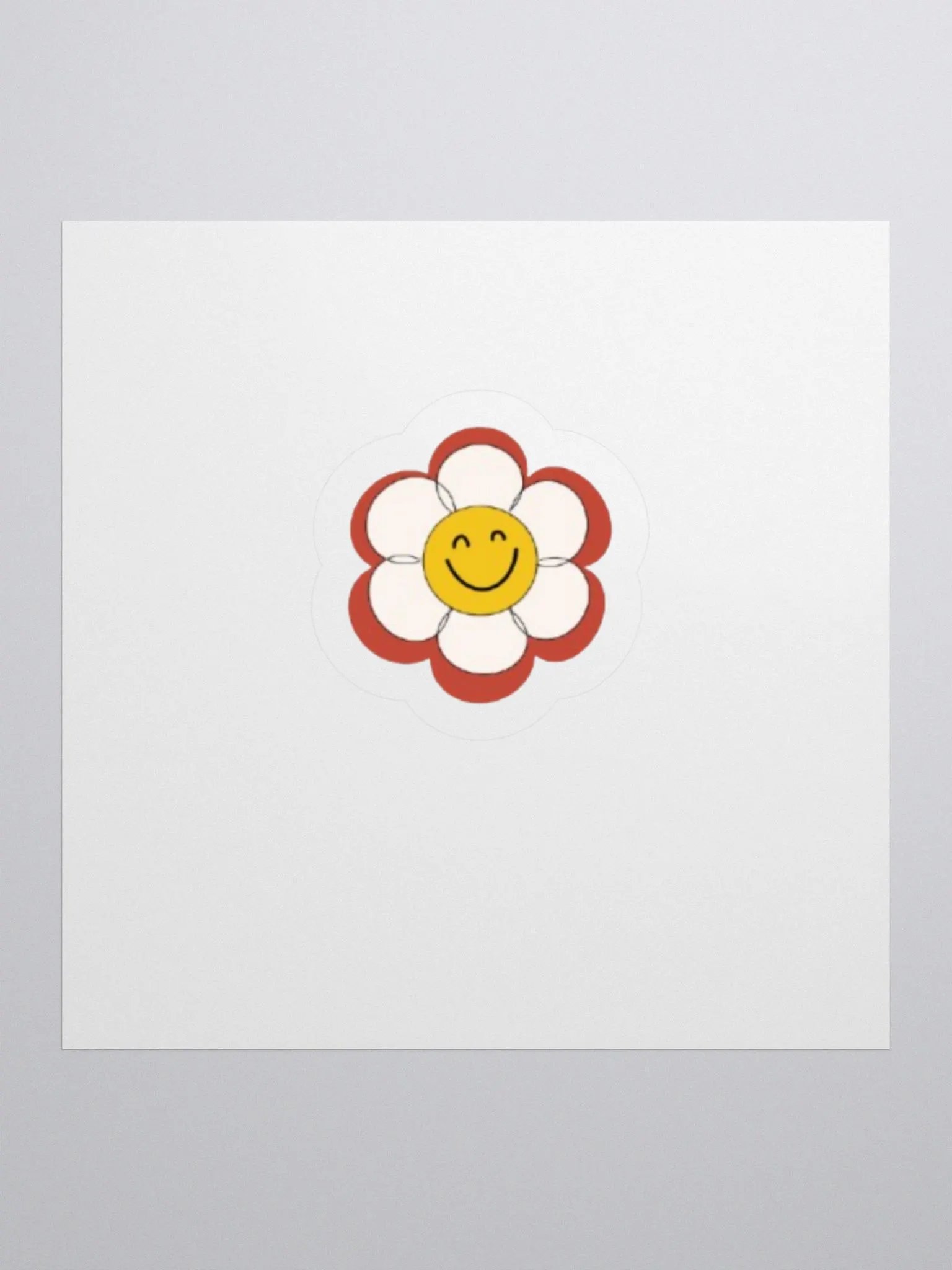 Red Flower Sticker product image (1)