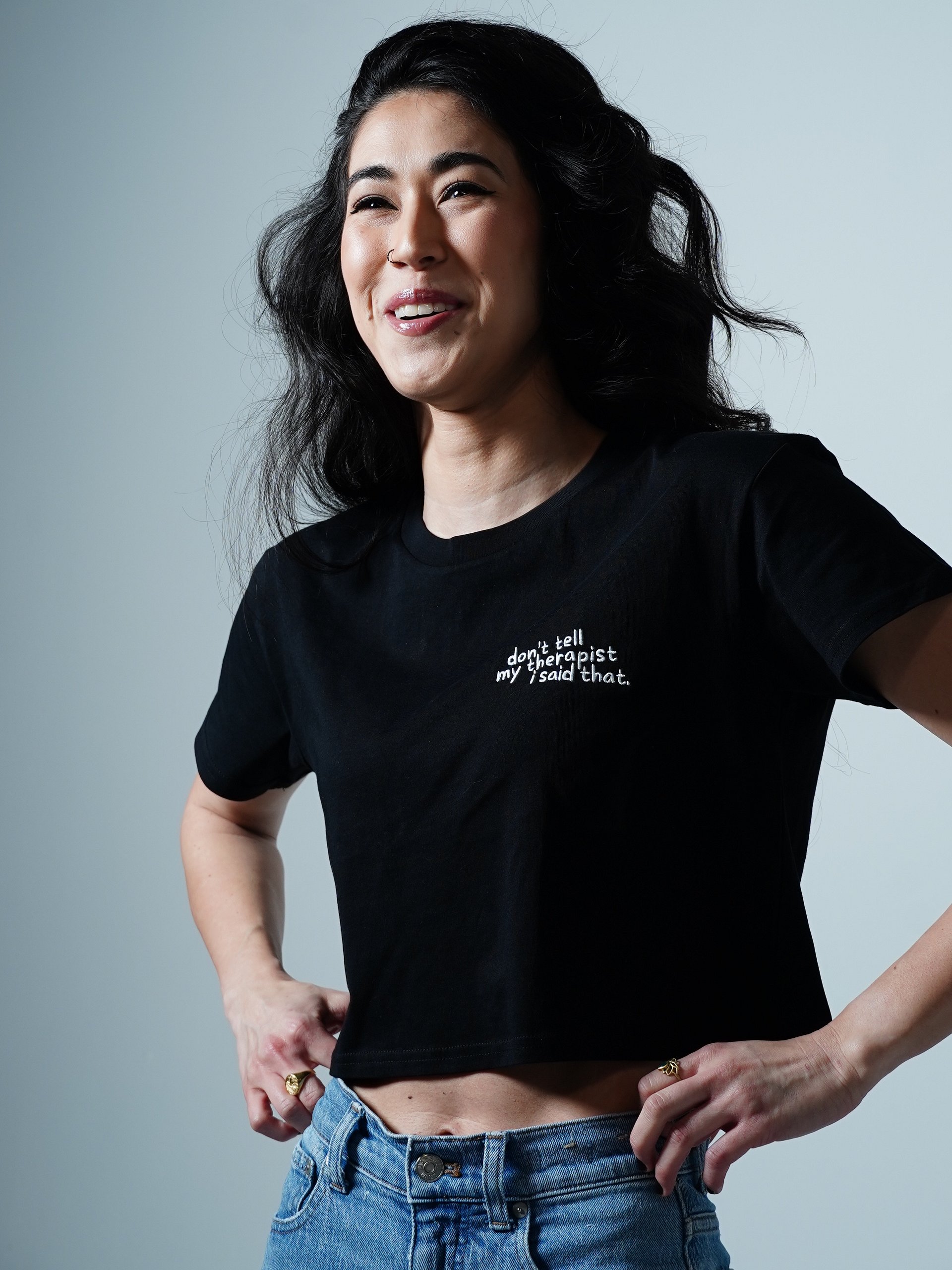 Therapy Cropped Tee (Embroidered) product image (15)