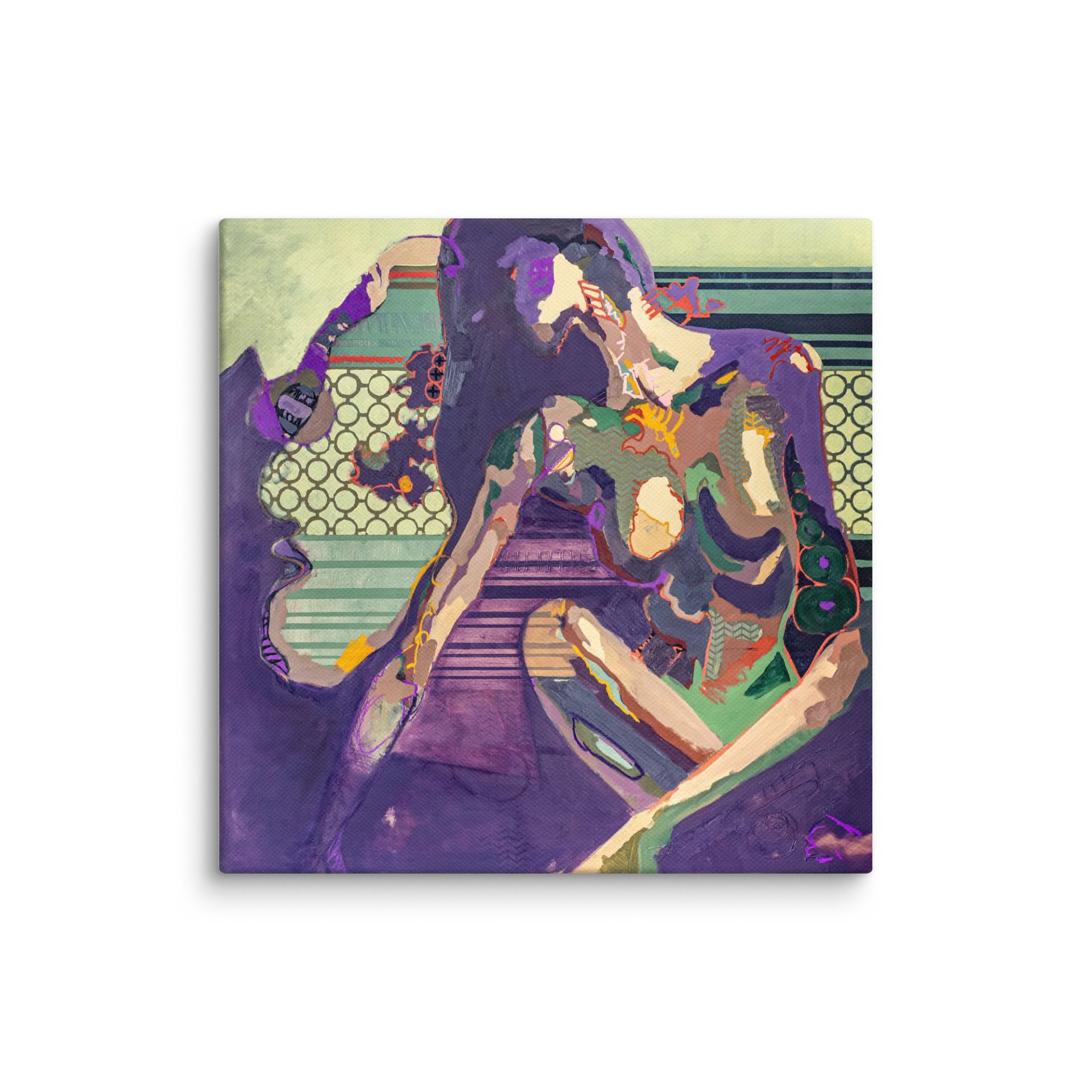 Complex Vitality – Abstract Mixed Media Canvas Print | Contemporary Wall Art with Bold Colors and Textured Design by Lance Williams product image (1)