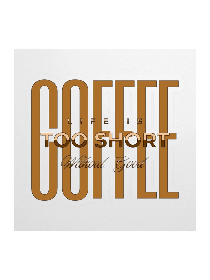 Great Coffee Kiss Cut Stickers product image (1)
