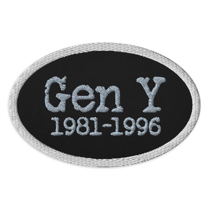 Gen Y 1981-1996 Embroidered Patch product image (1)
