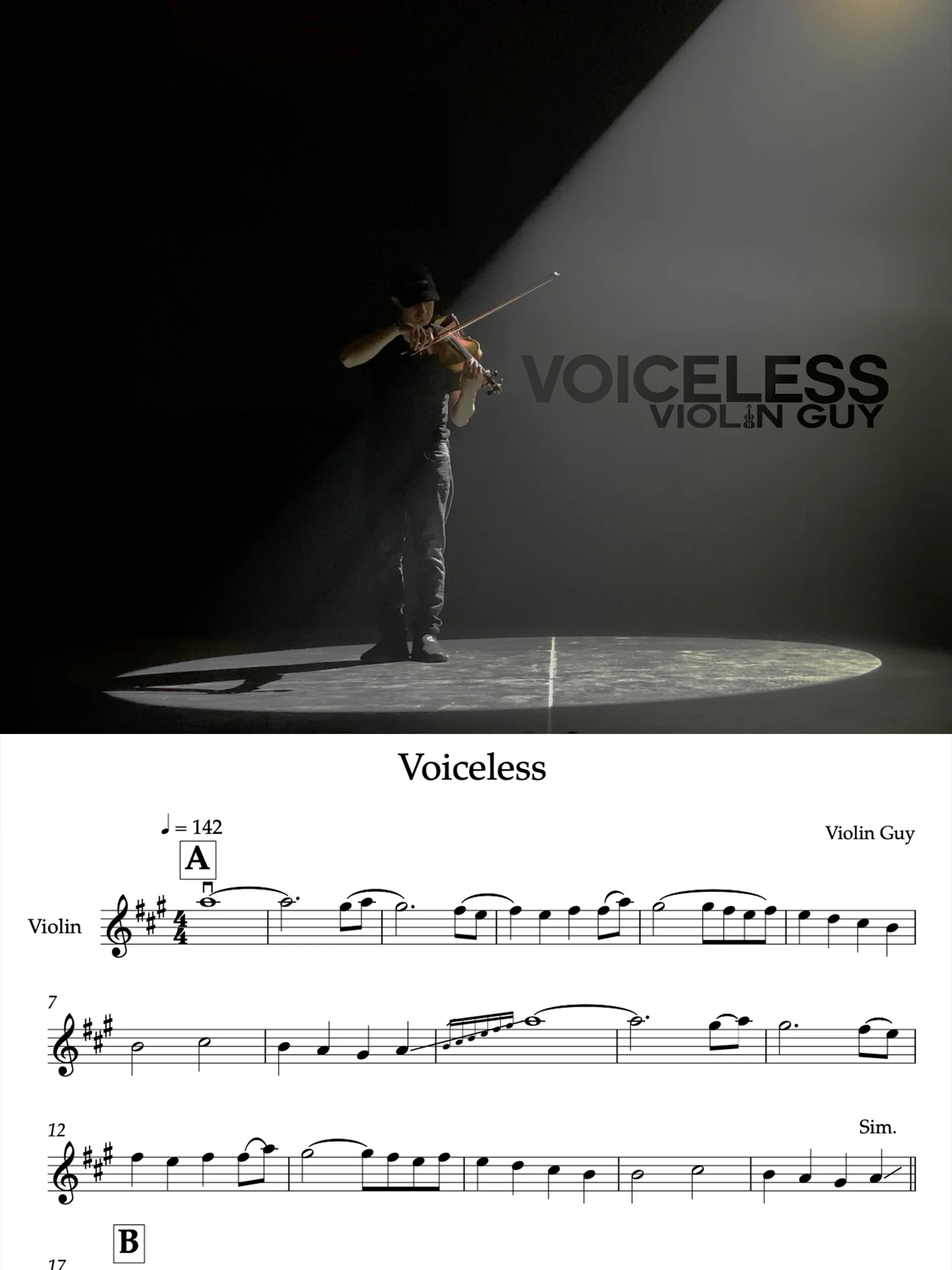 Voiceless - Sheet Music product image (1)