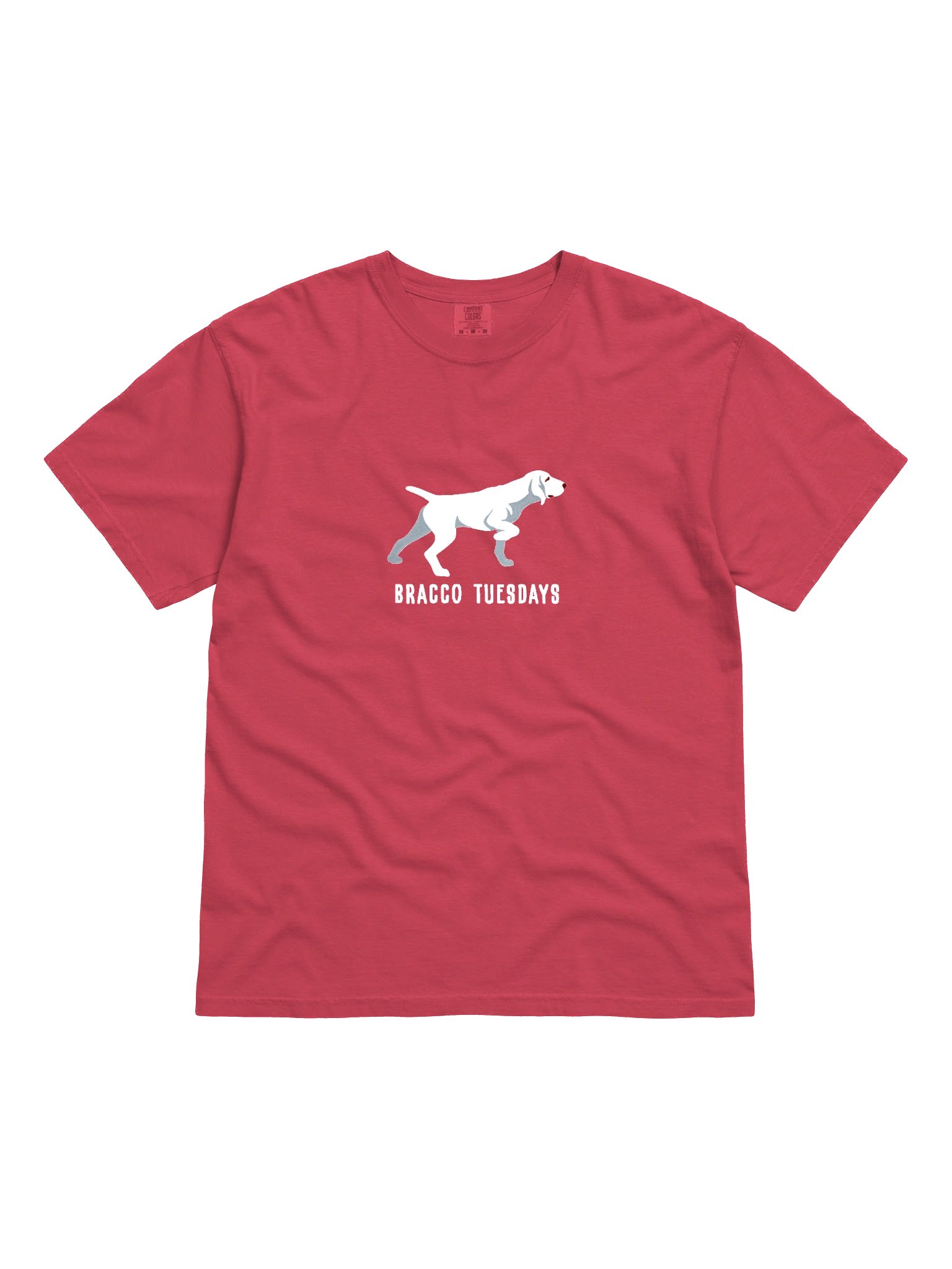 Bracco Tuesdays T-Shirt(Embroidered) of a Bracco Italiano(White) product image (4)