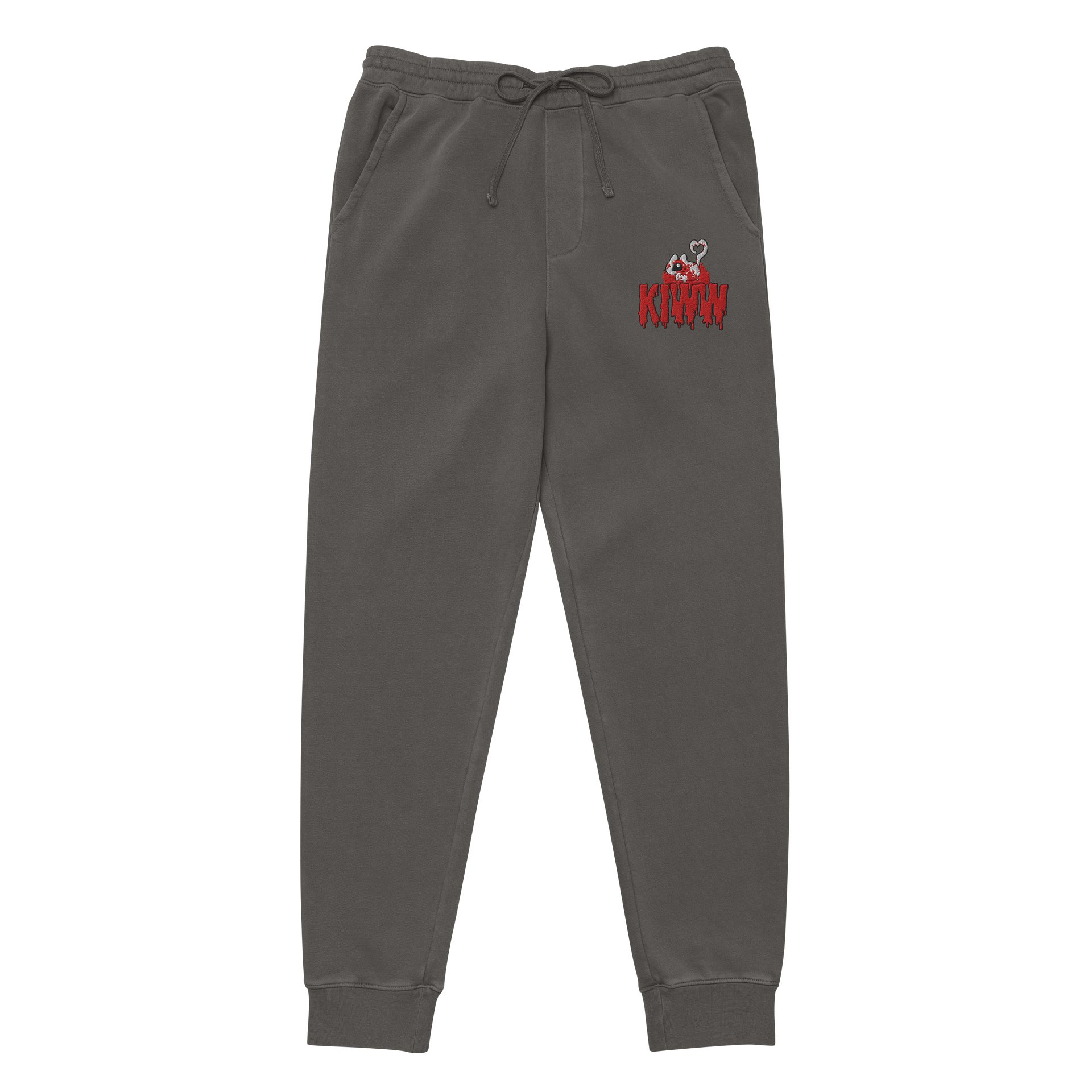 “kiww” embroidered design joggers product image (2)