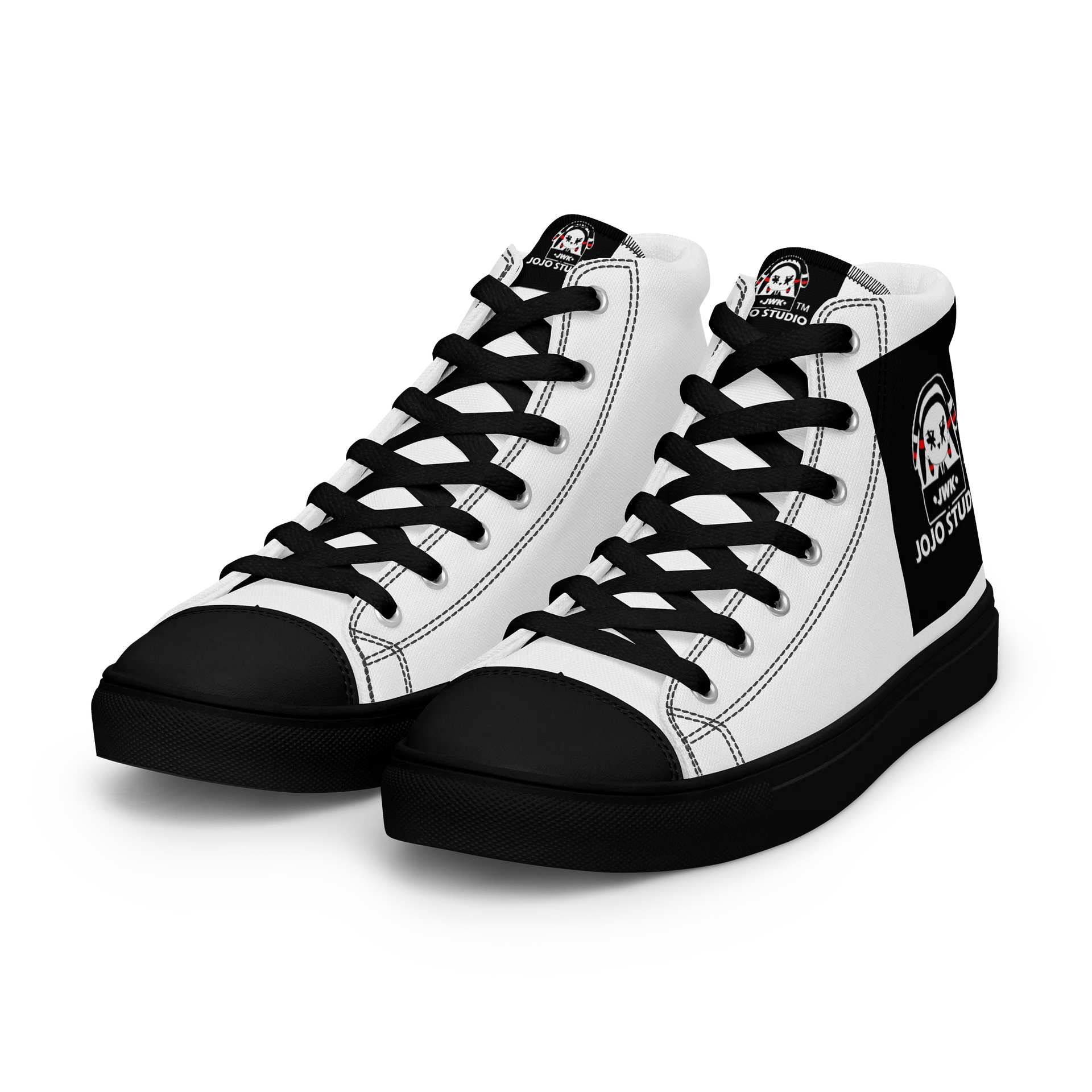Jozef Kayembe High Top Canvas Shoes | JWK JOJO STUDIO product image (6)