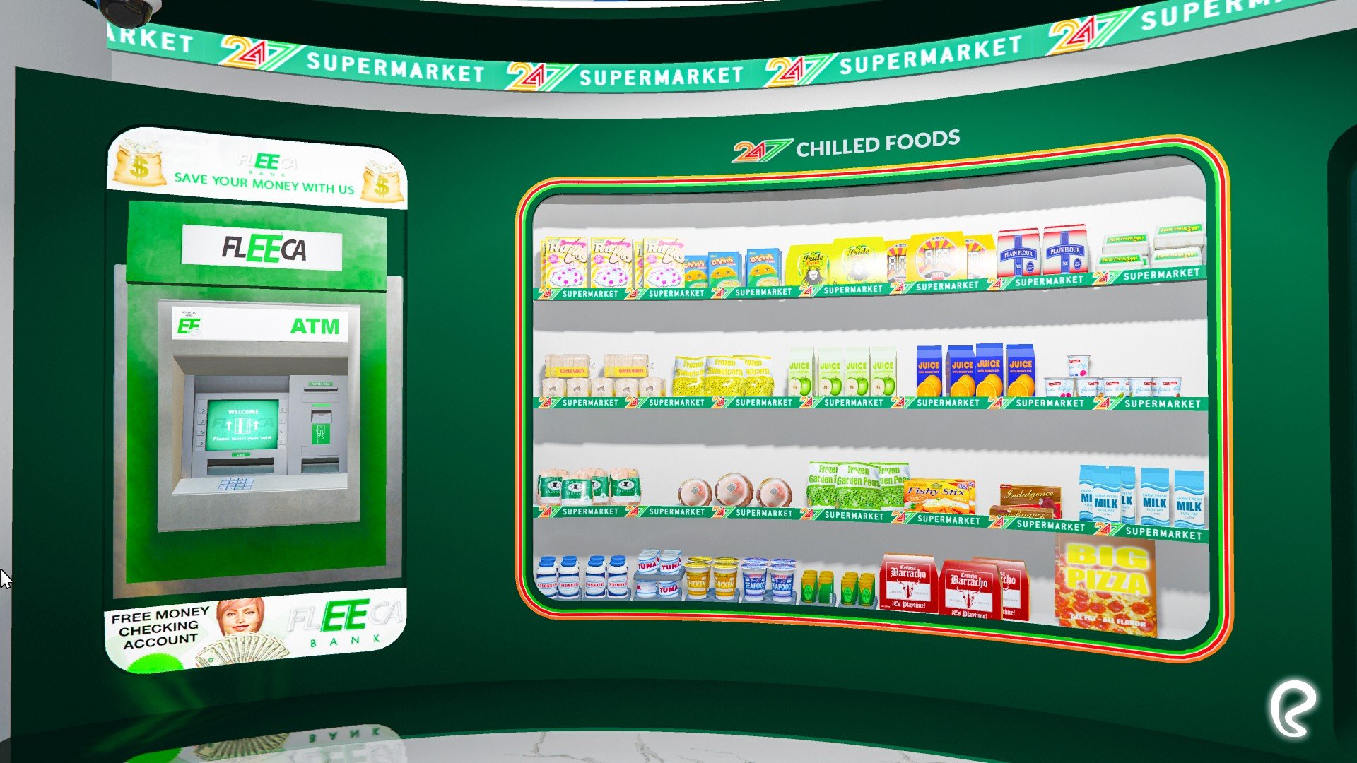 24/7 SUPERMARKETS | REWORK | MLO FiveM Gta 5 product image (2)