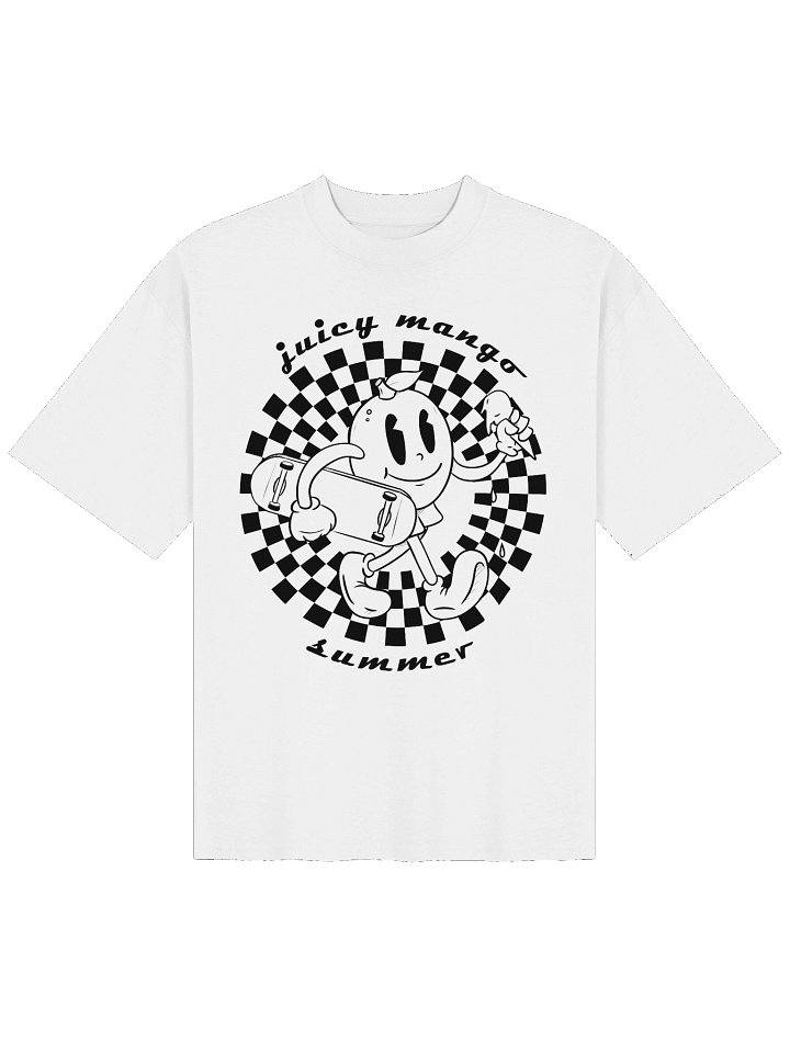 Summer Skater Black Front Print - Boxy Tshirt product image (1)