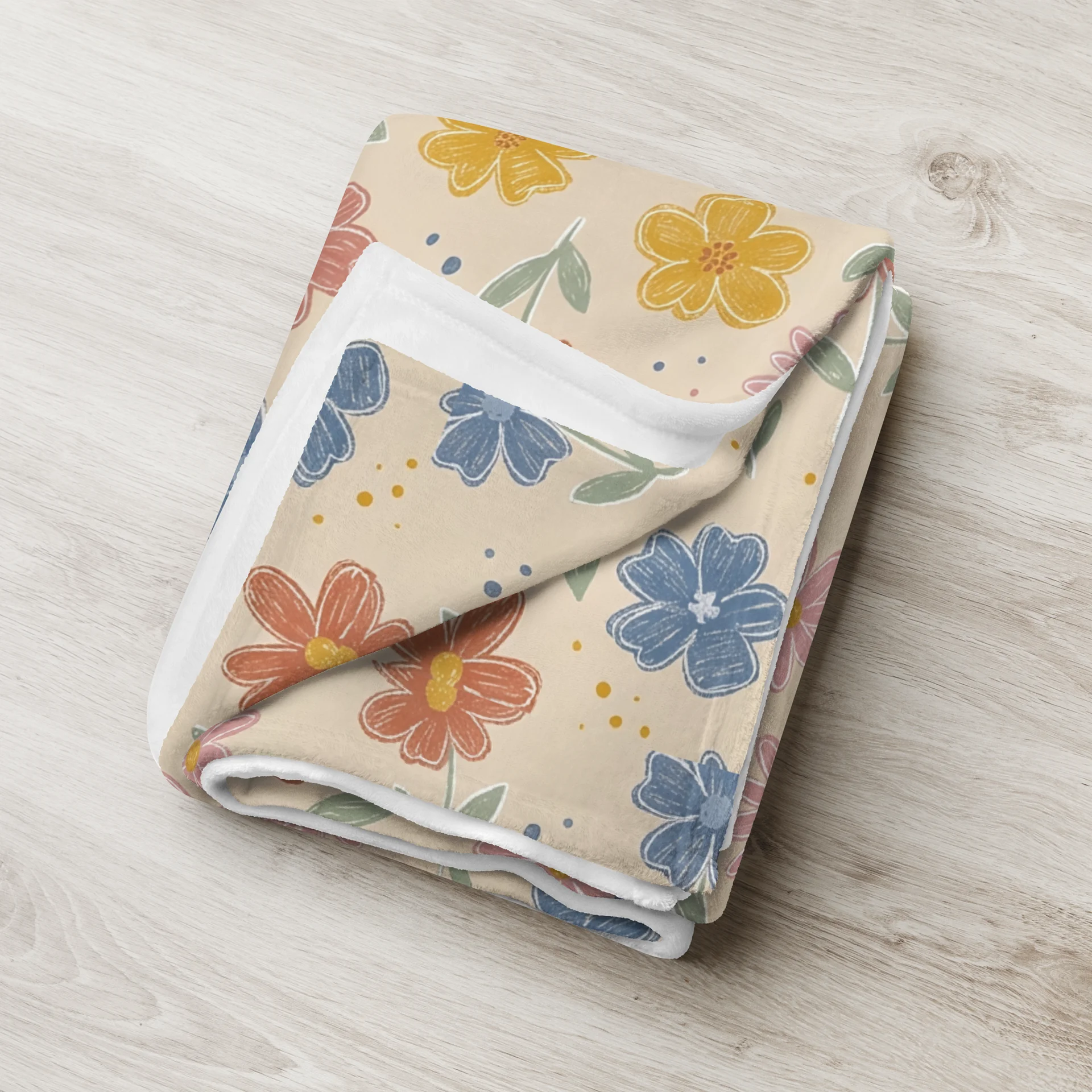 Pastel Floral Throw Blanket product image (8)