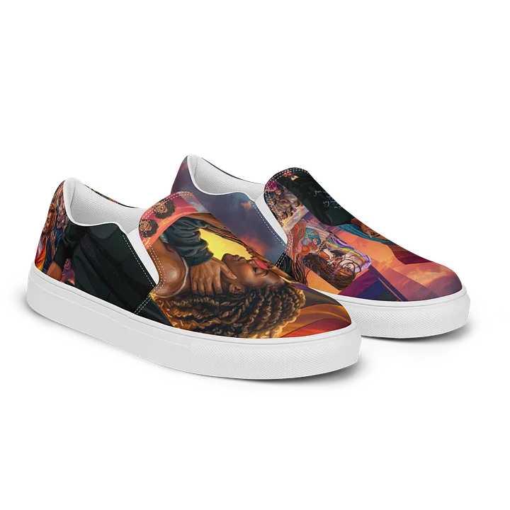 Rainbow Pride Women's Slip-On Canvas Shoes product image (2)