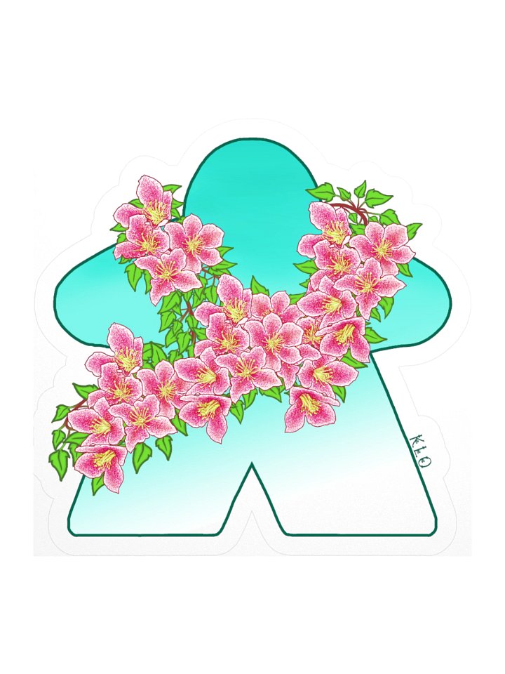 Spring Flower Meeple Sticker product image (1)