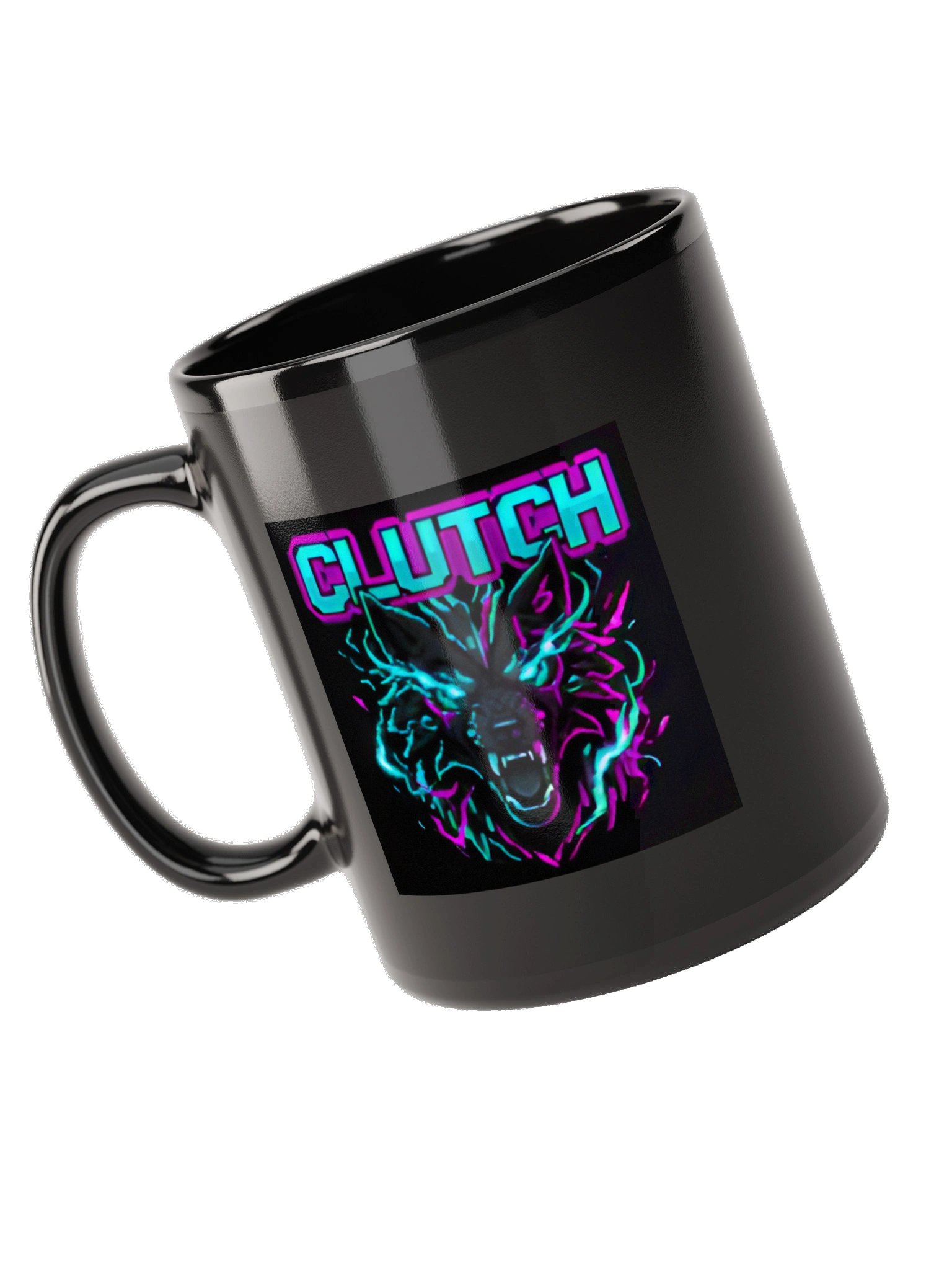 Clutch Neon Wolf Glossy Mug product image (10)