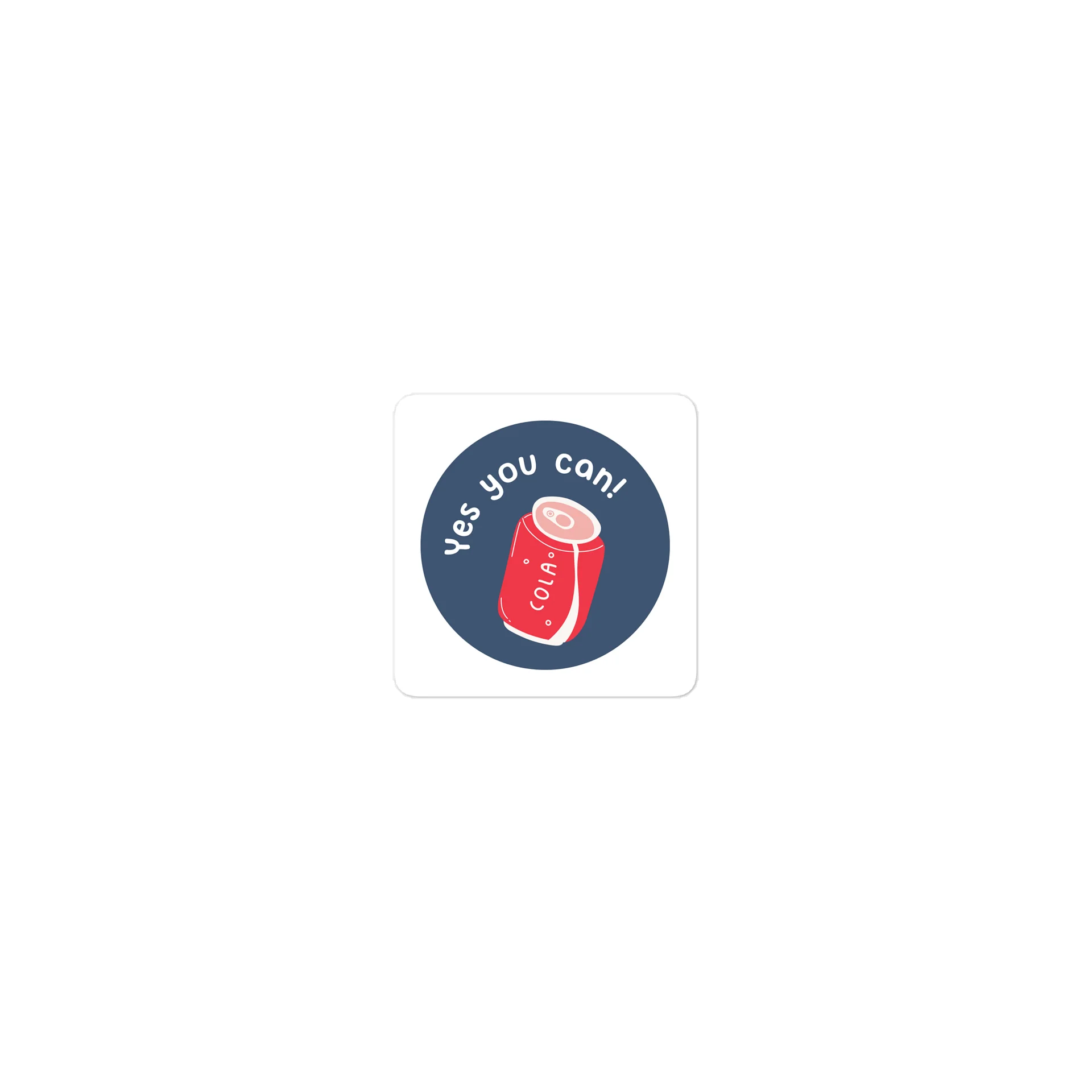 Yes You Can Cola Badge Sticker product image (1)