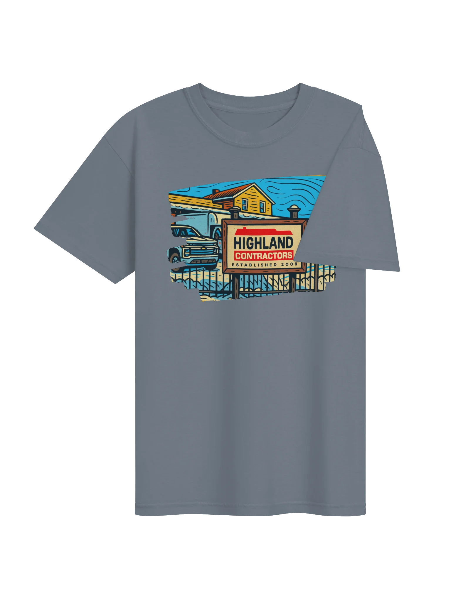 Highland Contractors Caricature T-Shirt product image (45)