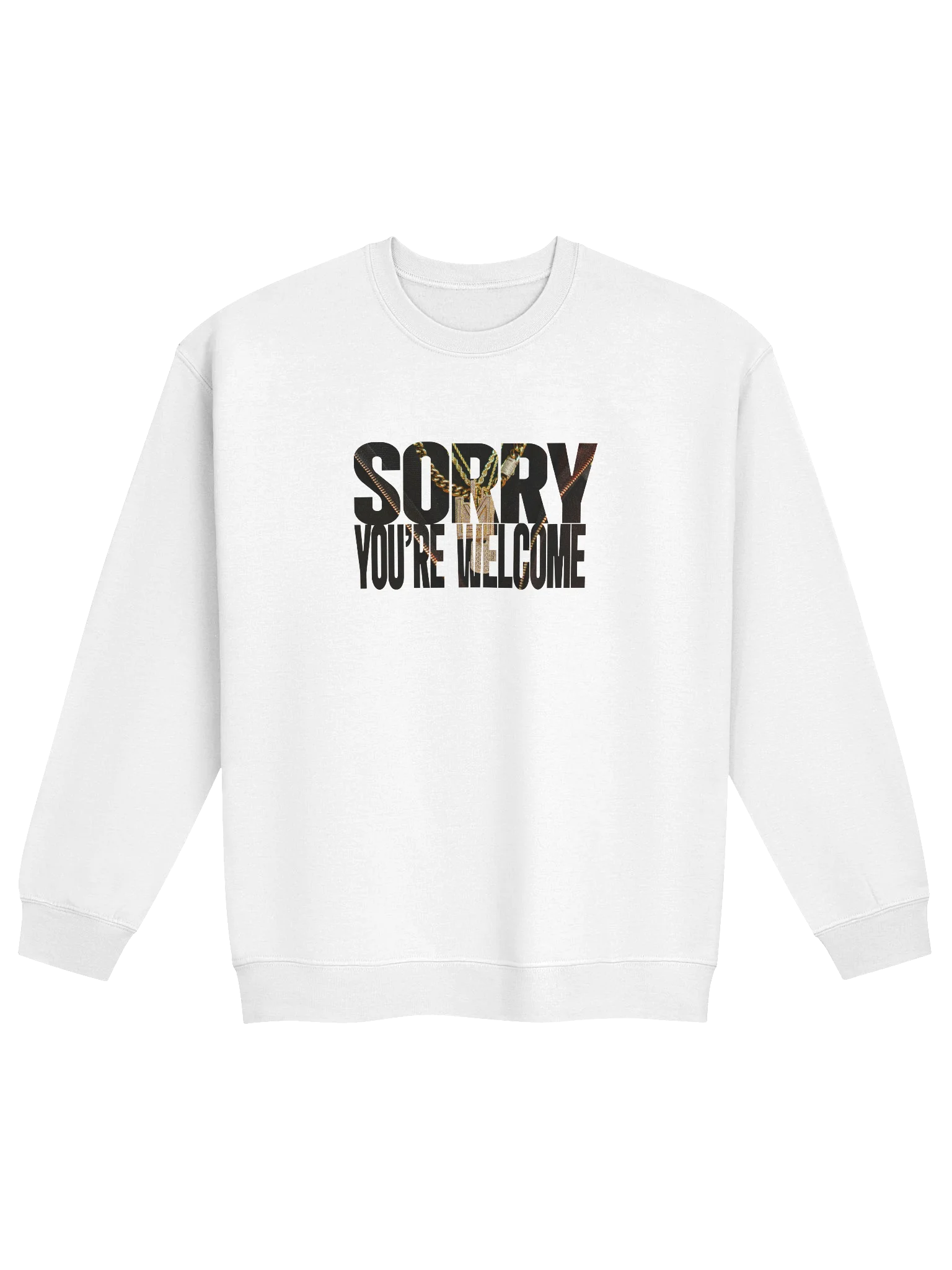 Sorry, You're Welcome Sweatshirt (Logo Look) product image (5)